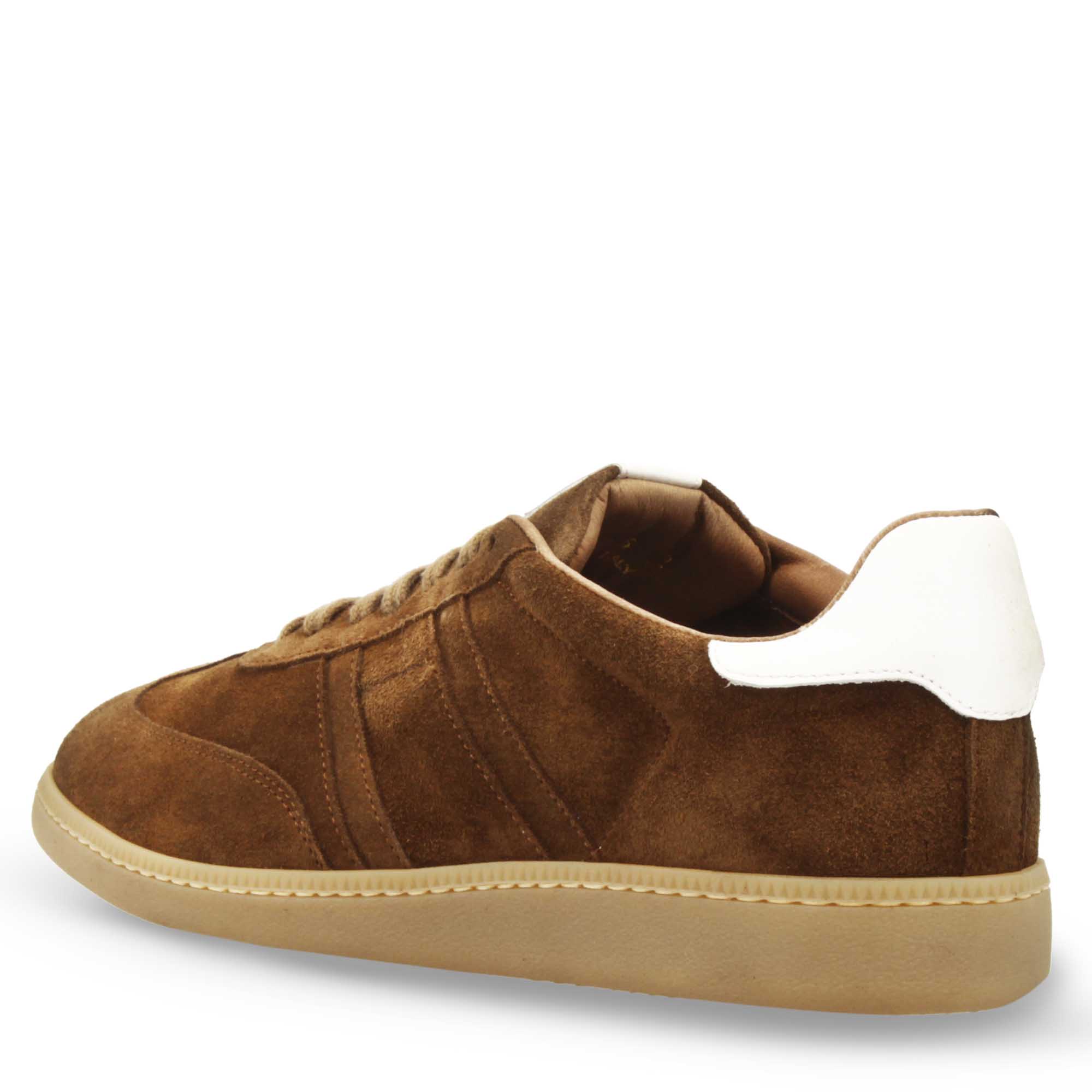 Leonardo Bizantino C sneaker uomo camoscio marrone
