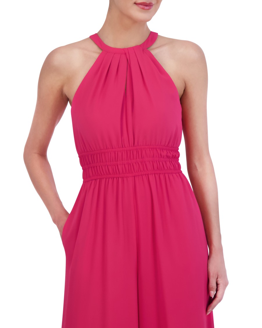 Vince Camuto tuta petite chiffon ruches scollo americano