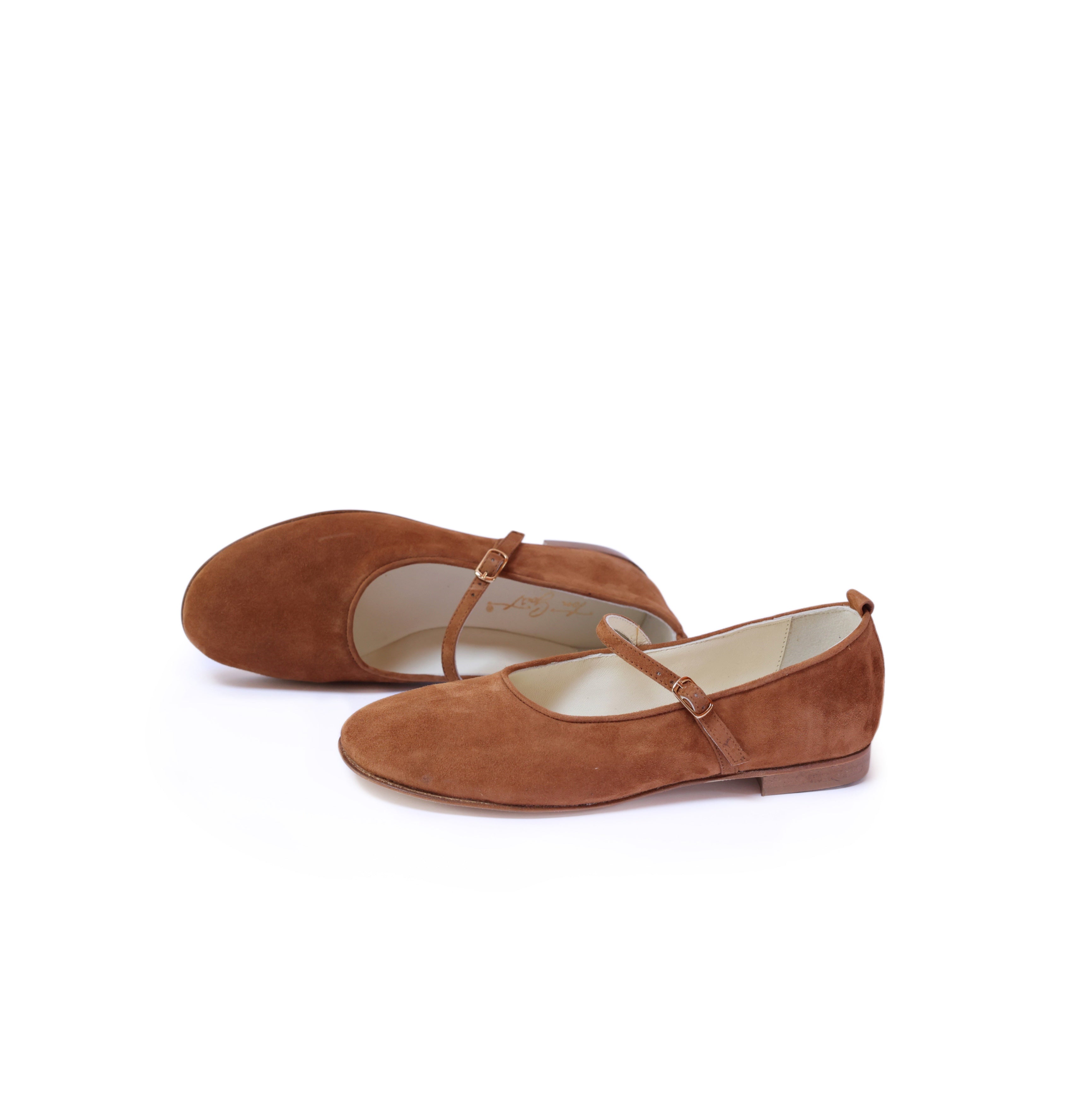 Ton Goût Lisa ballerina donna camoscio cuoio