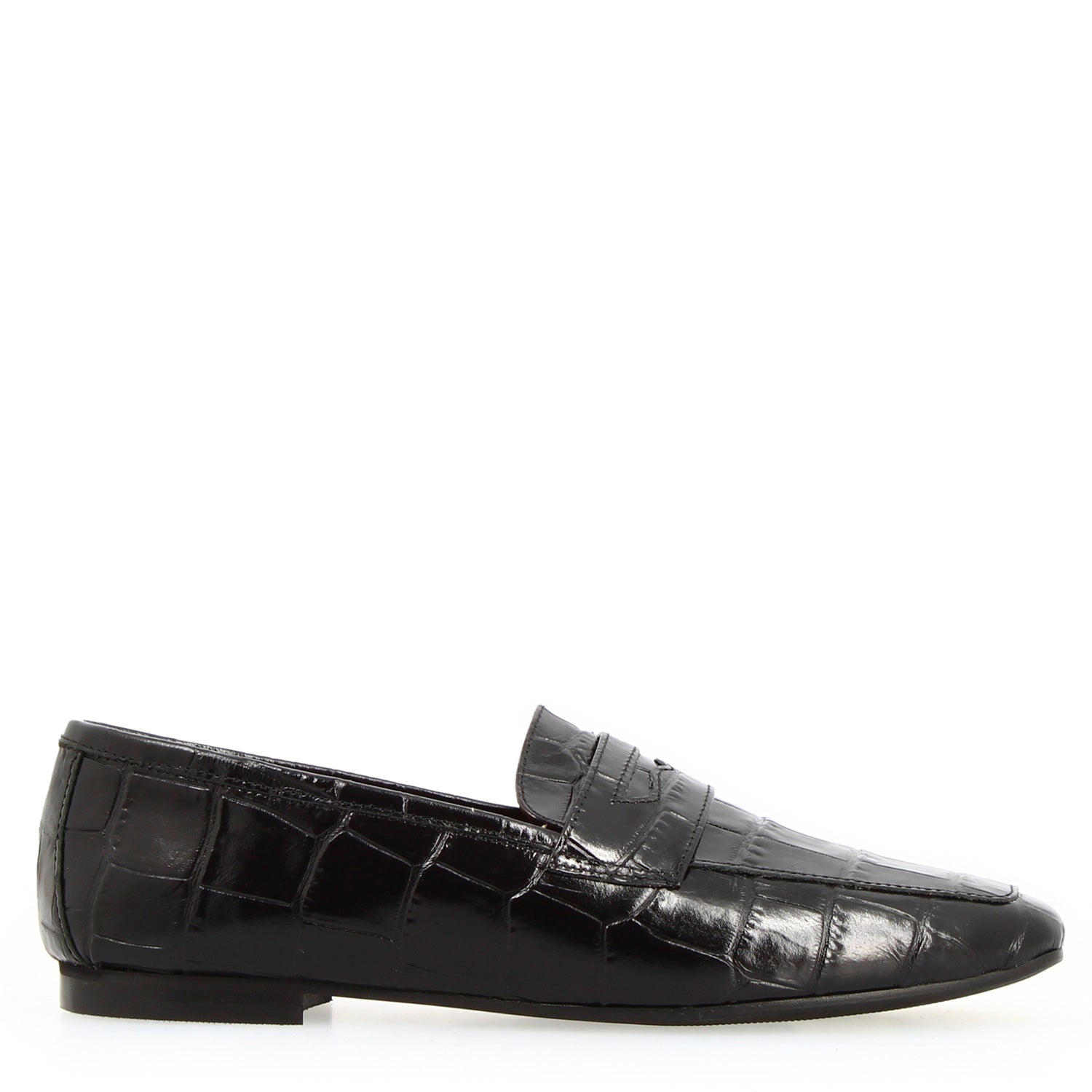 Leonardo Shoes Artemide20 mocassini donna pelle nero cocco