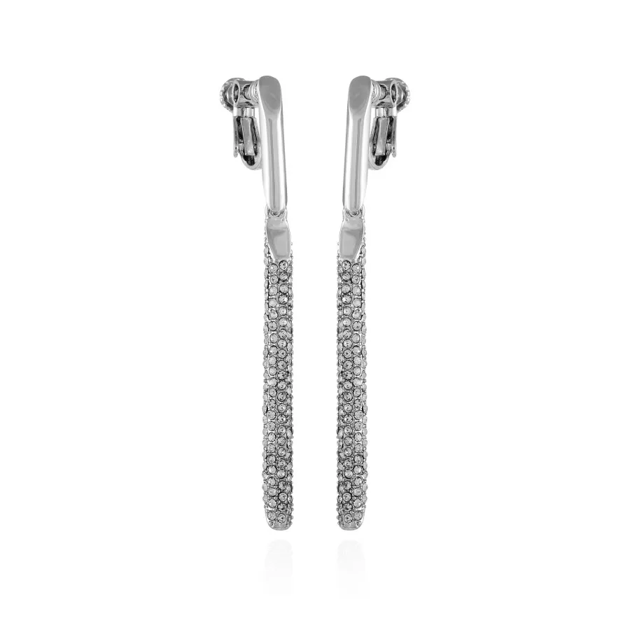 Vince Camuto orecchini pendenti lineari argento cristalli