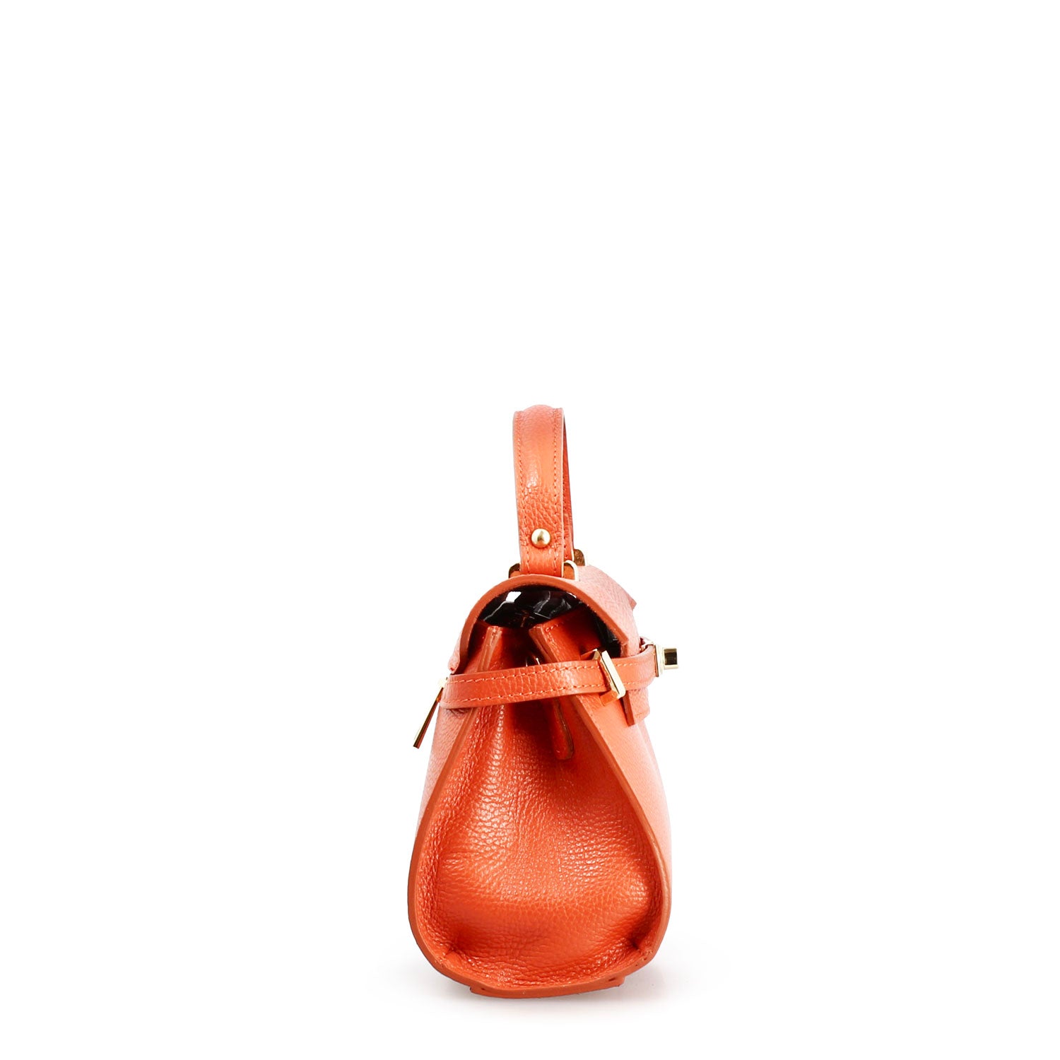 Leonardo Shoes Emily borsa mano pelle arancione tracolla