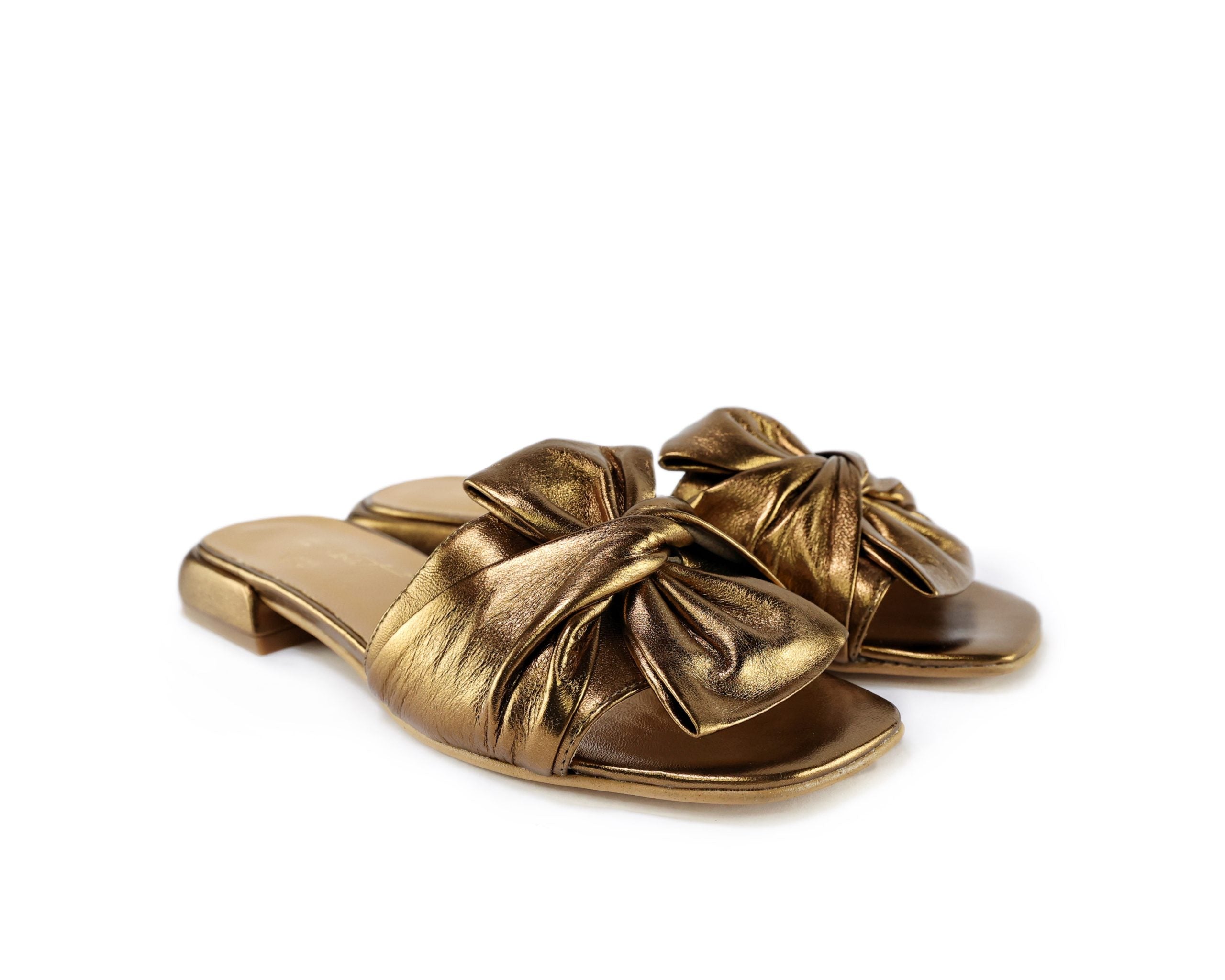 Ton Goût Margherita slipper donna bronzo nappa