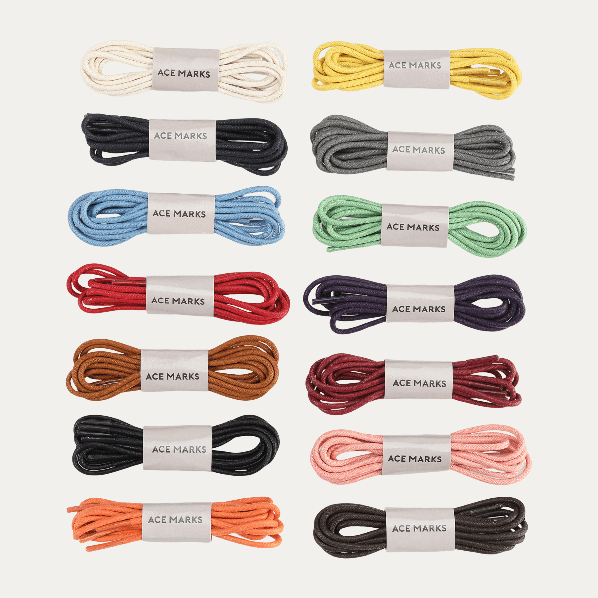 Ace Marks Kit Lacci Rotondi Cerati 14 Colori