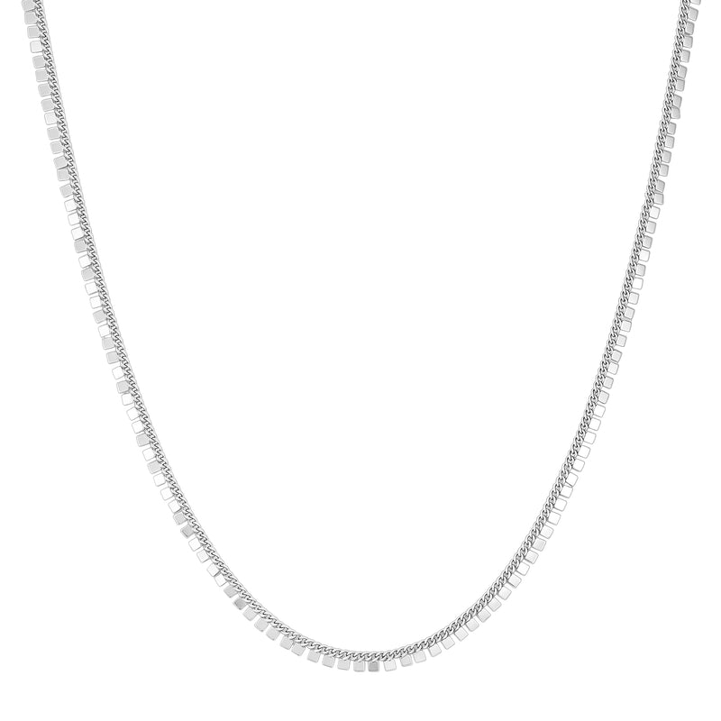 Vince Camuto Geometrica collana catena argento