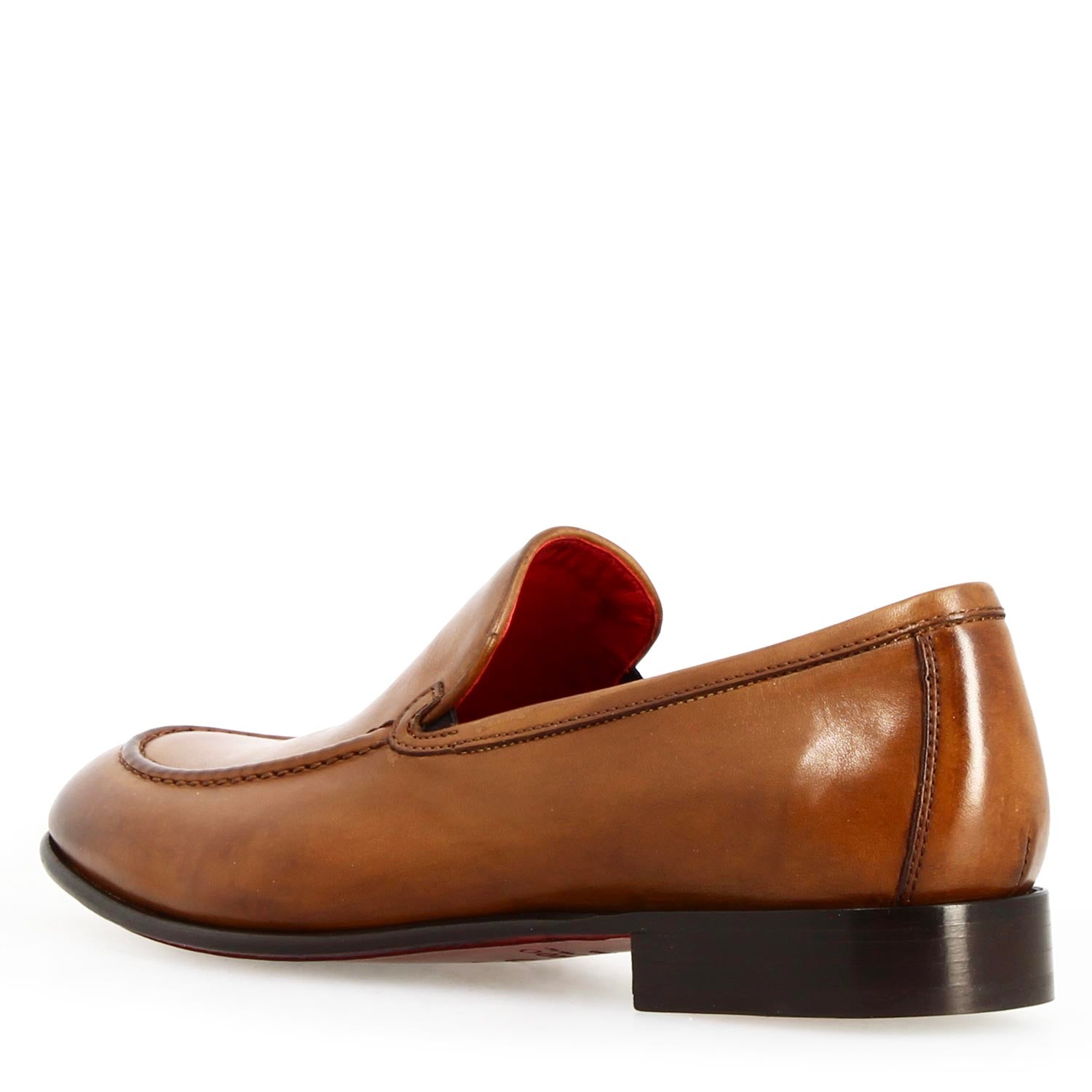 Leonardo Shoes Adriano Marrone Mocassini Uomo Pelle Liscia
