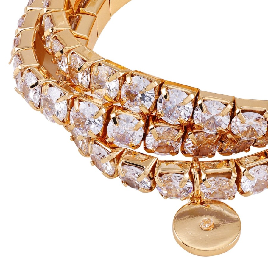 Vince Camuto Bracelets Set 3 Bracciali Oro Cristallo