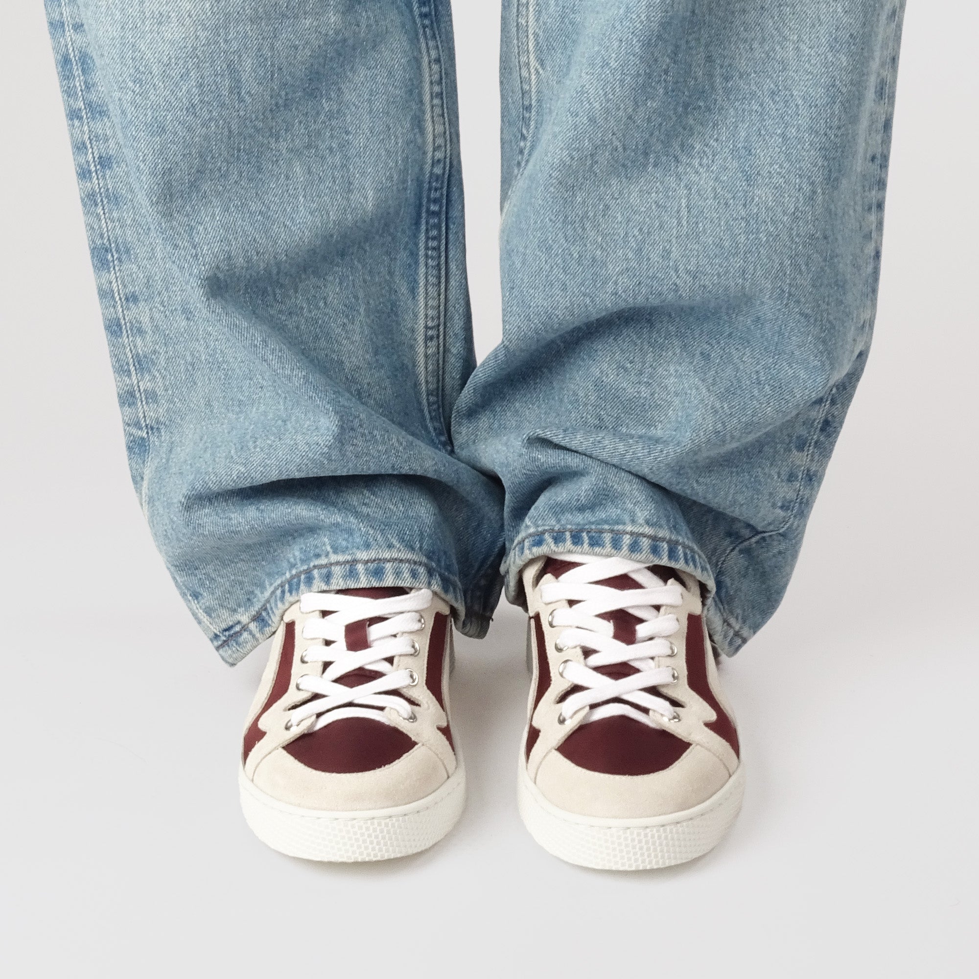 Pierre Hardy Alpha sneakers donna bordeaux pelle