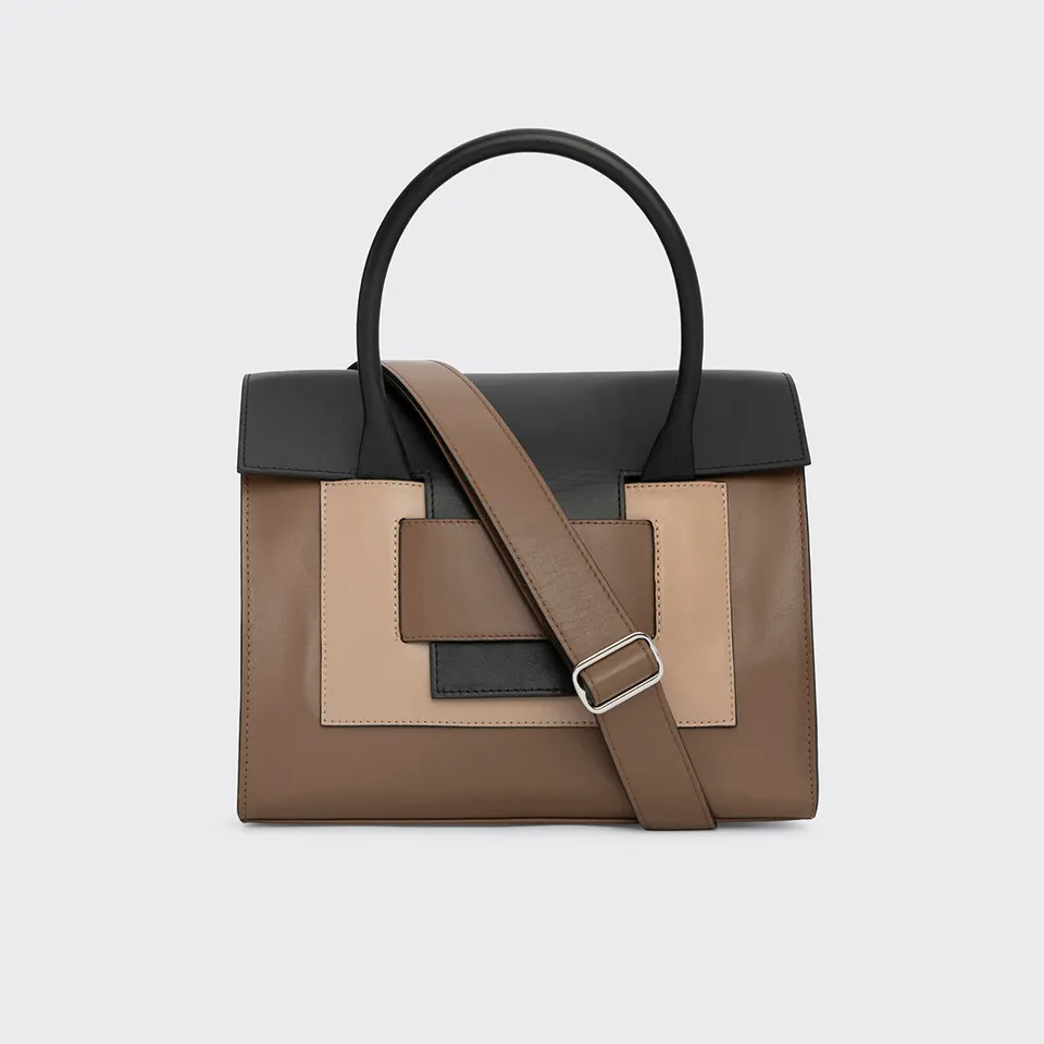 Pierre Hardy 217 Cabas borsa tote camel tracolla