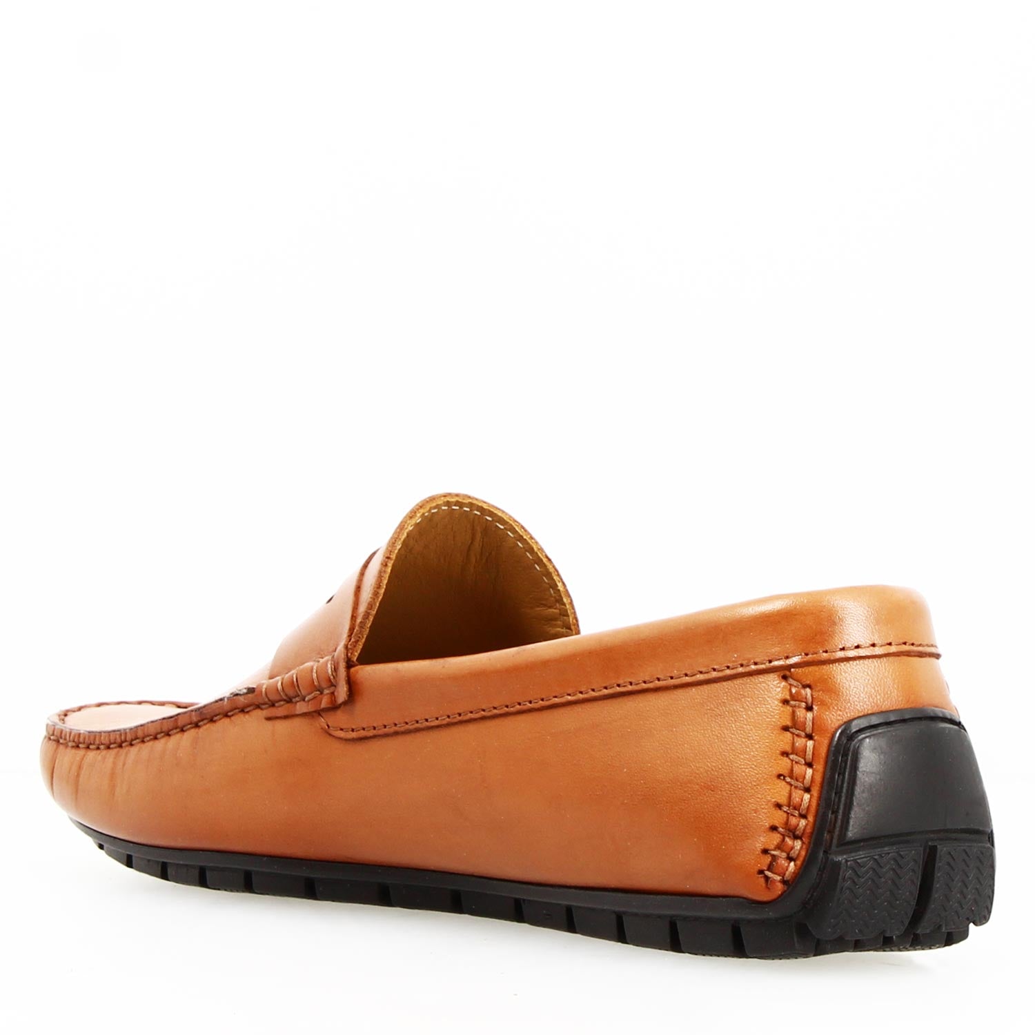 Leonardo Shoes Ulisse22 Mocassini Uomo Marrone Chiaro Pelle