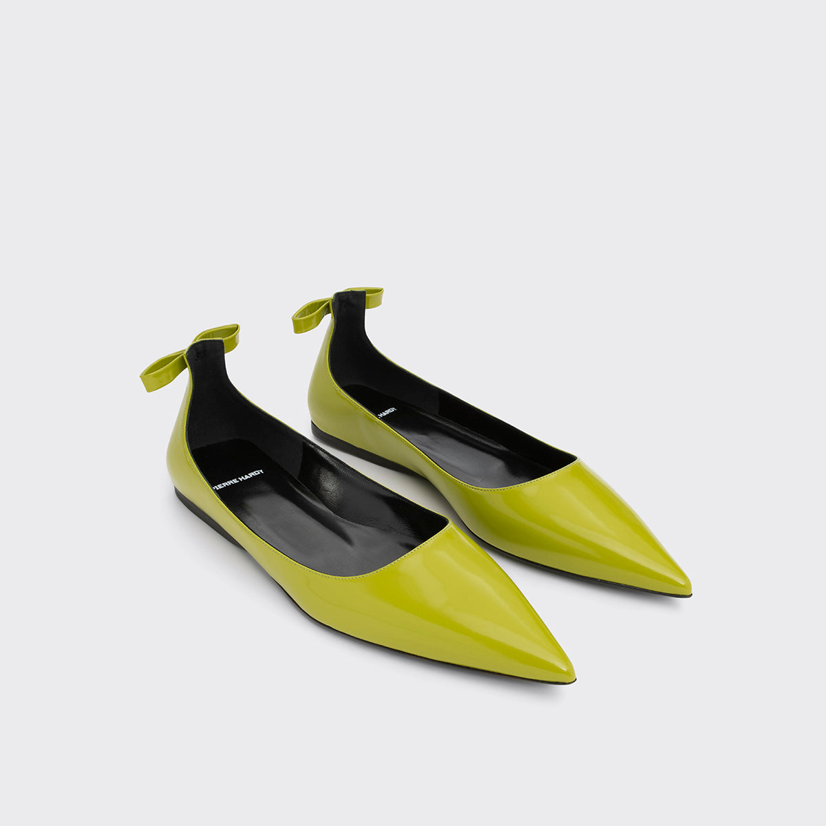 Pierre Hardy Cléo ballerine donna verdi punta 10 mm