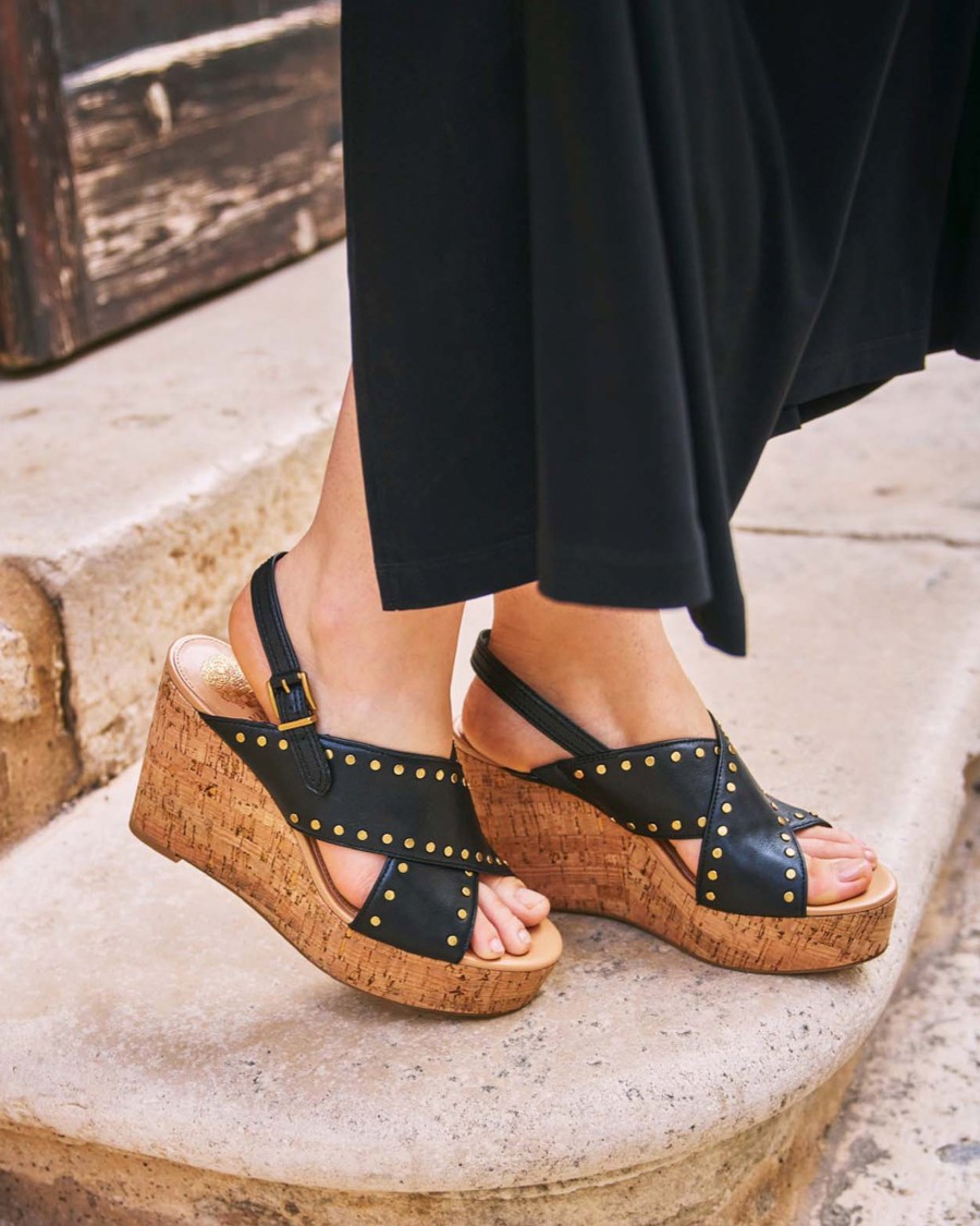 Vince Camuto Ellna Sandalo con Zeppa Donna