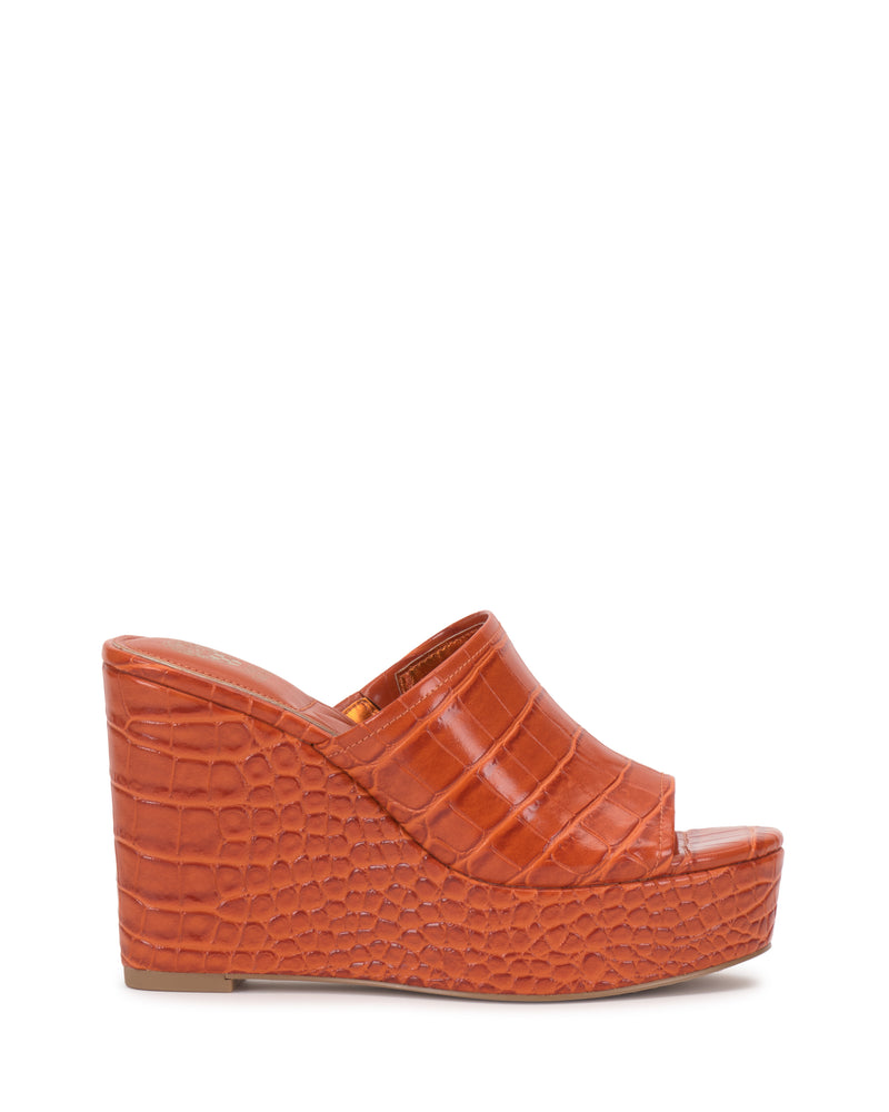 Vince Camuto Etta Sandalo donna zeppa alta pelle