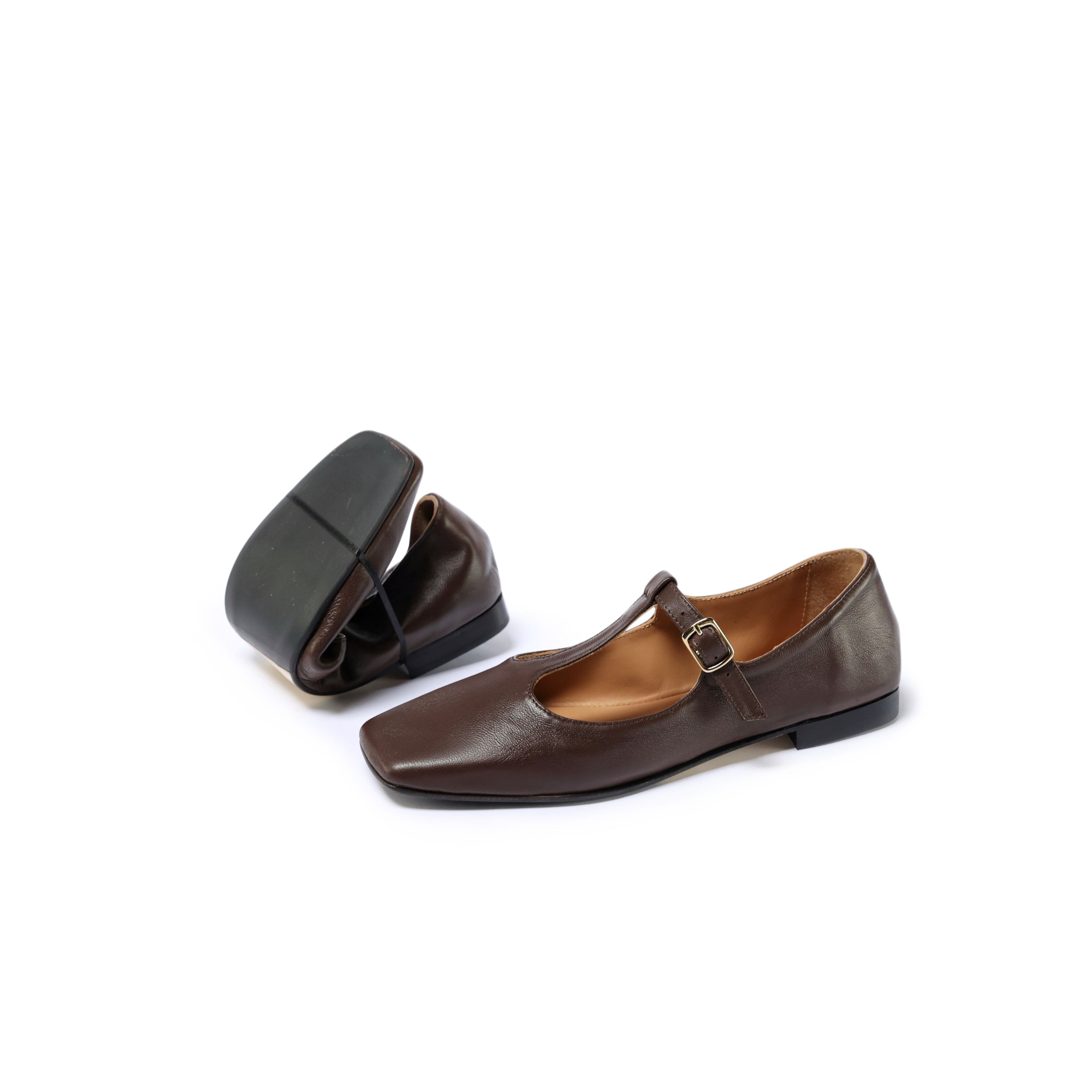 Ton Goût Paris Ballerine Donna Blu Nappa Laminata