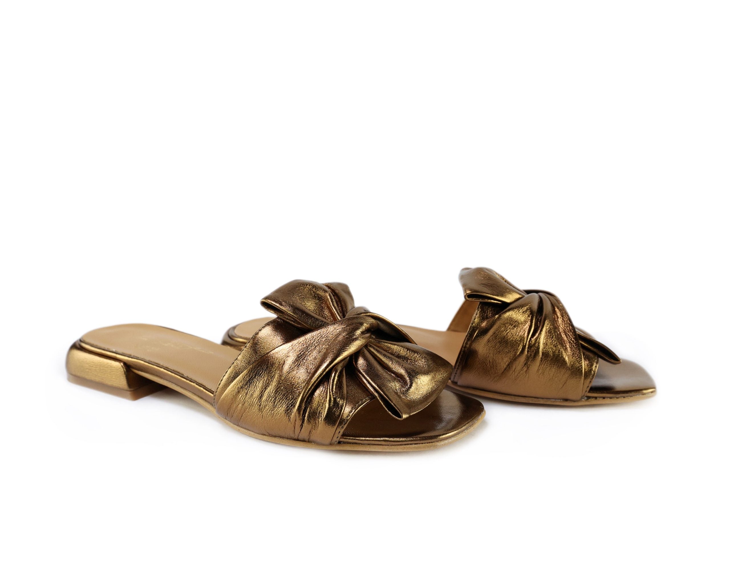 Ton Goût Margherita slipper donna bronzo nappa