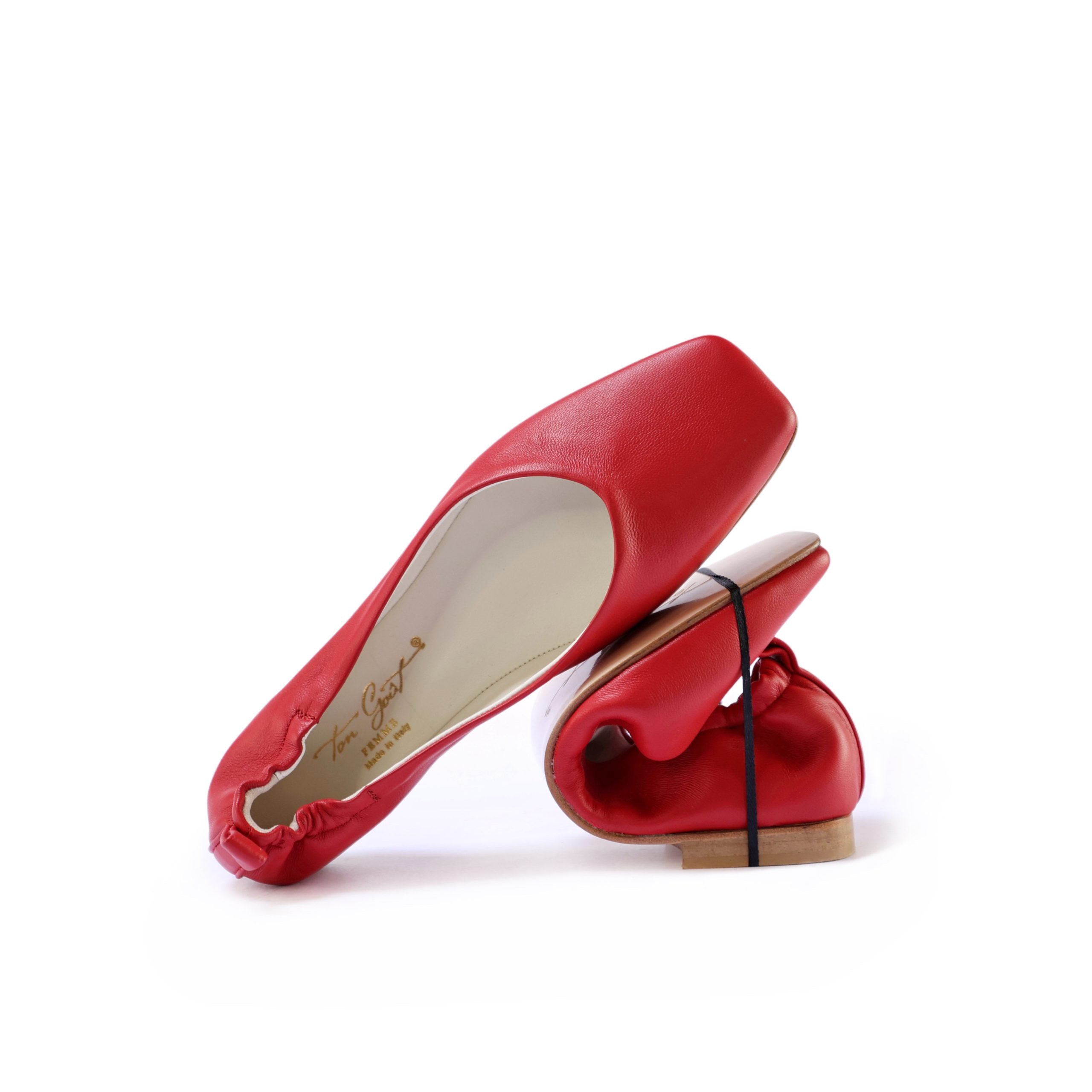 Ton Goût Zoe Ballerina donna nappa rosso