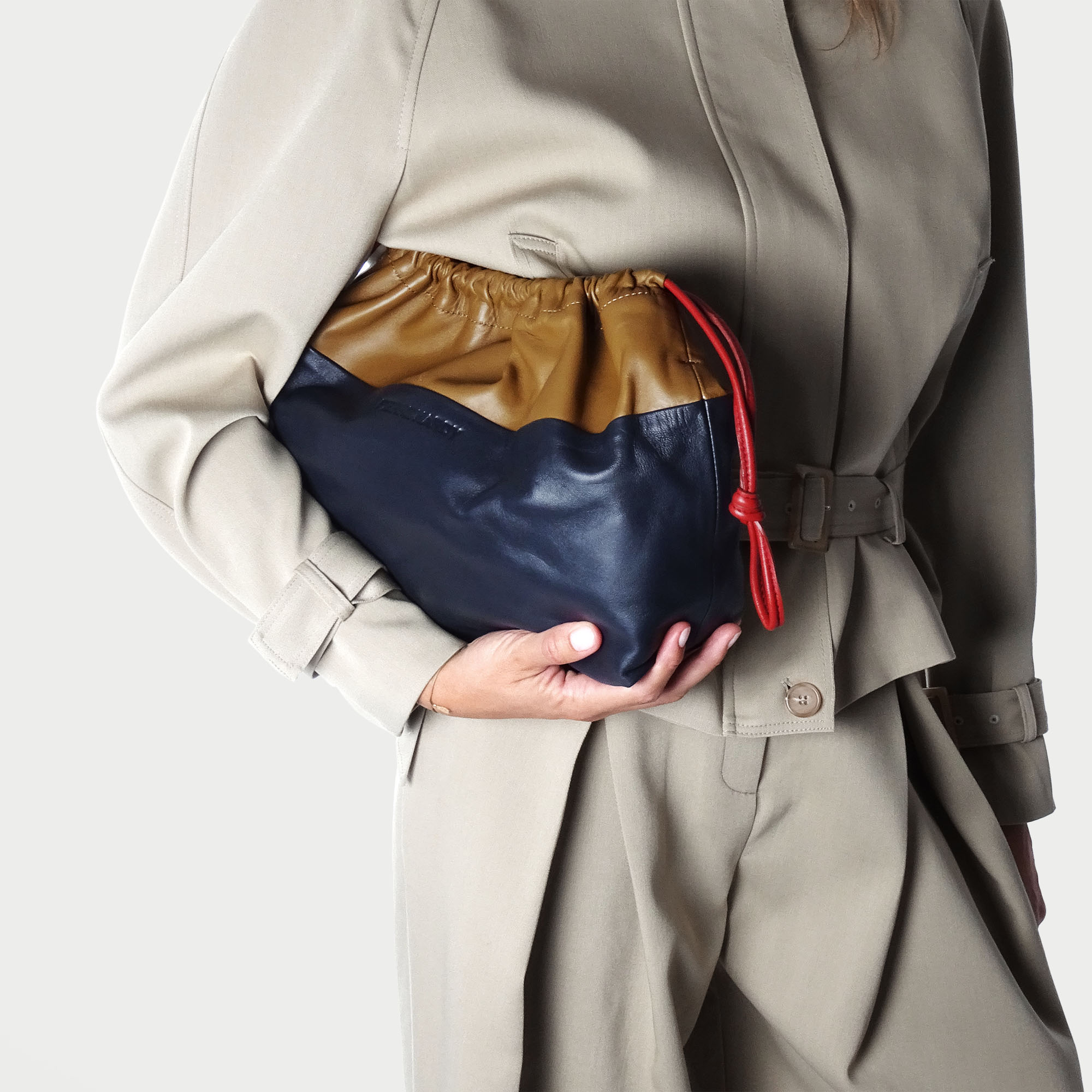 Pierre Hardy Twin Maxi borsa tracolla camel