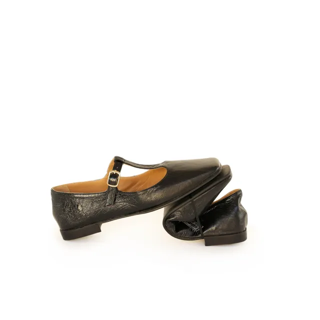 Ton Goût Paris Blue ballerina donna 36 blu nappa laminata