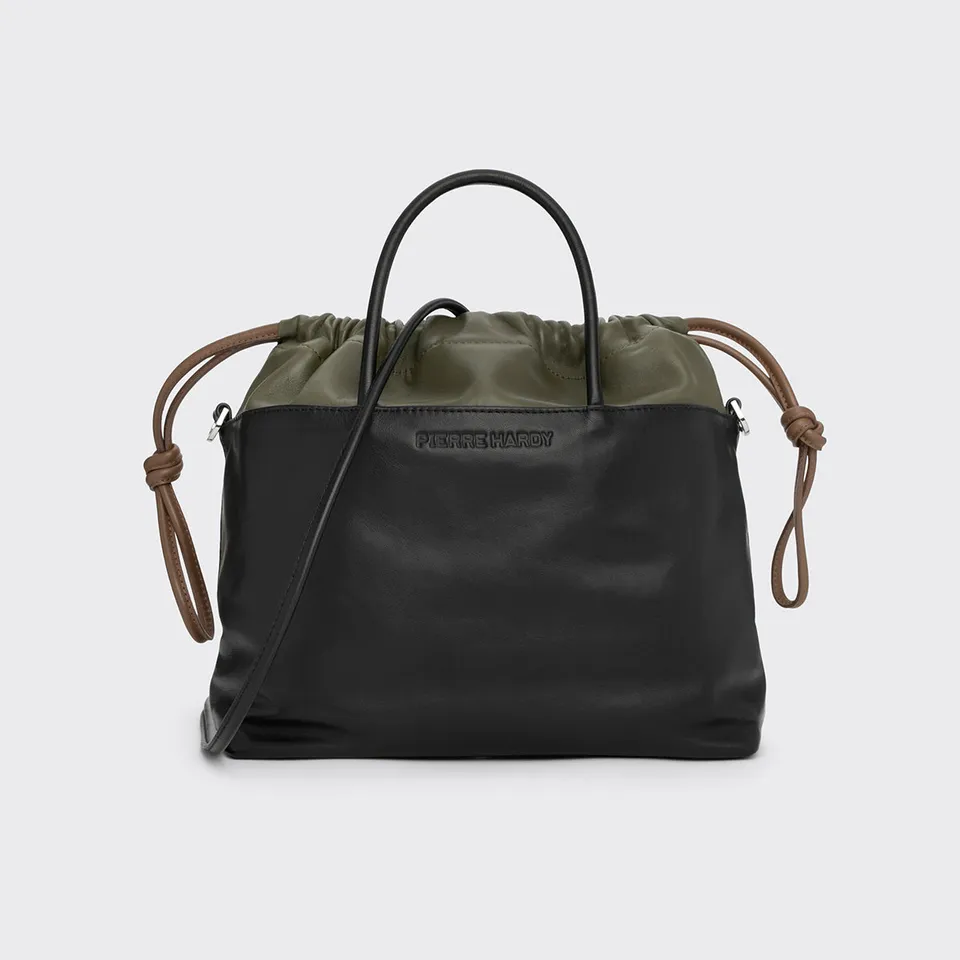 Pierre Hardy Twin AHV4 borsa maxi nera pelle tracolla