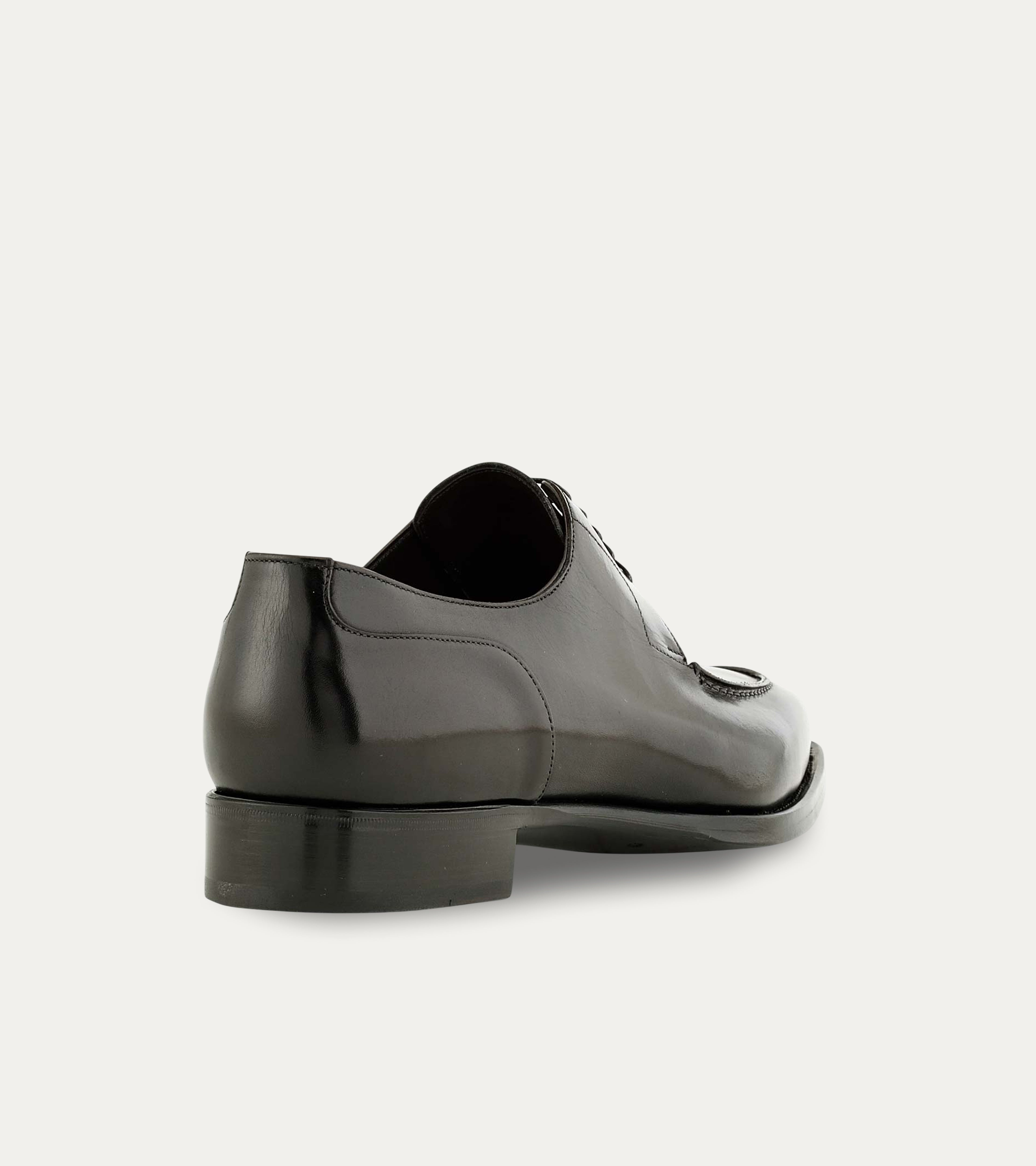 Ace Marks Michael Stitch Toe Blucher scarpe derby nere pelle