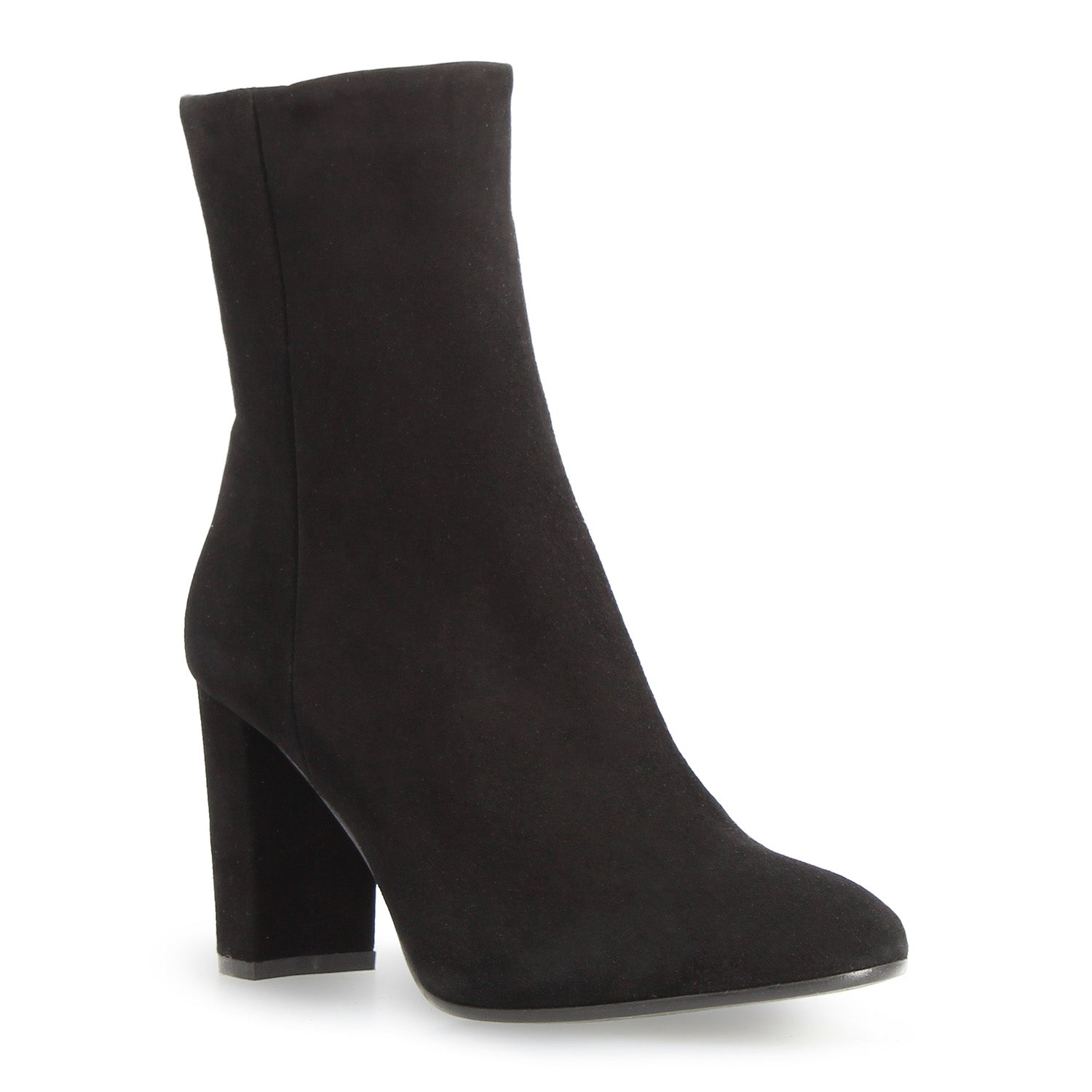 Leonardo Shoes Vesper C stivaletti camoscio nero tacco 8cm