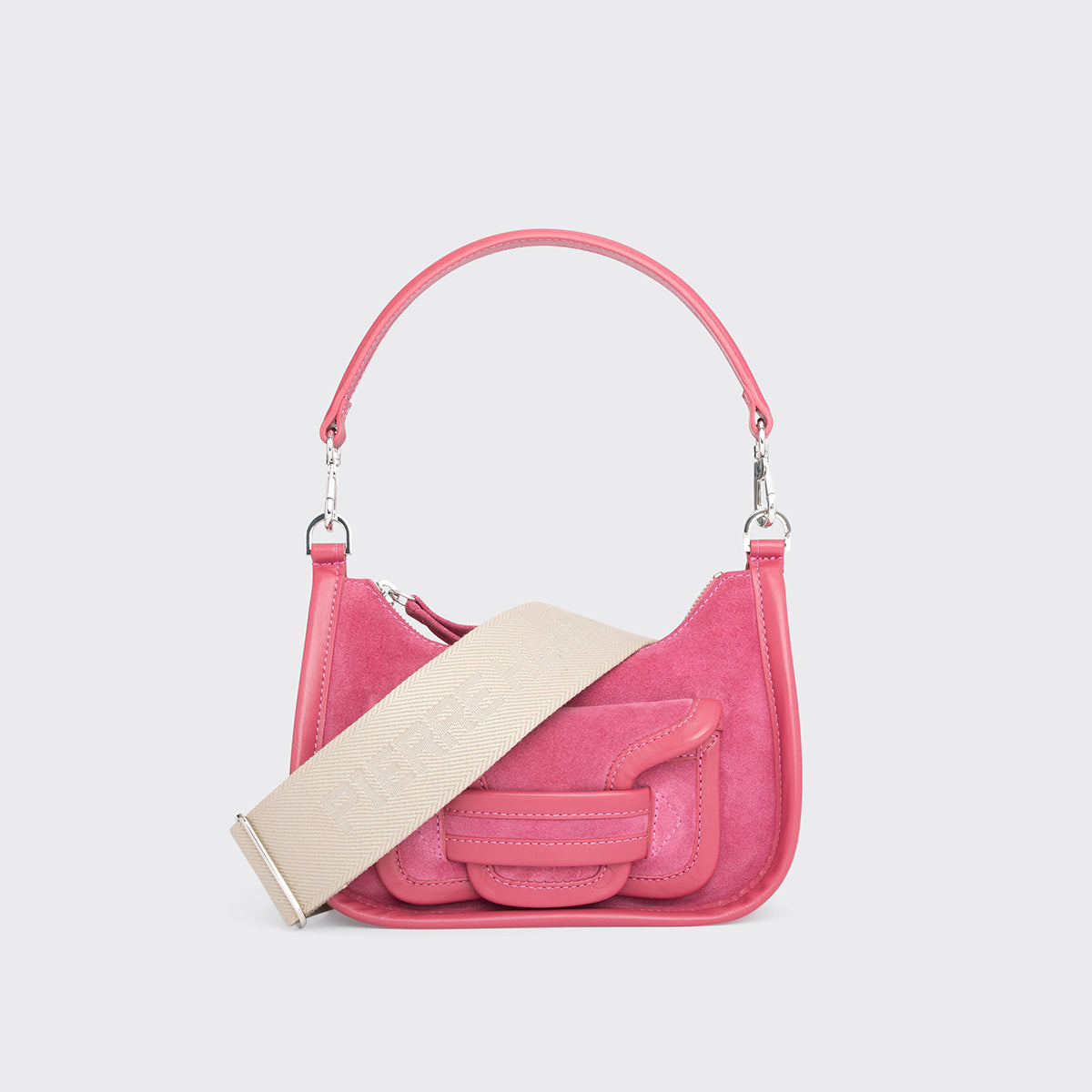 Pierre Hardy Alpha Day Mini borsa a tracolla rosa pelle