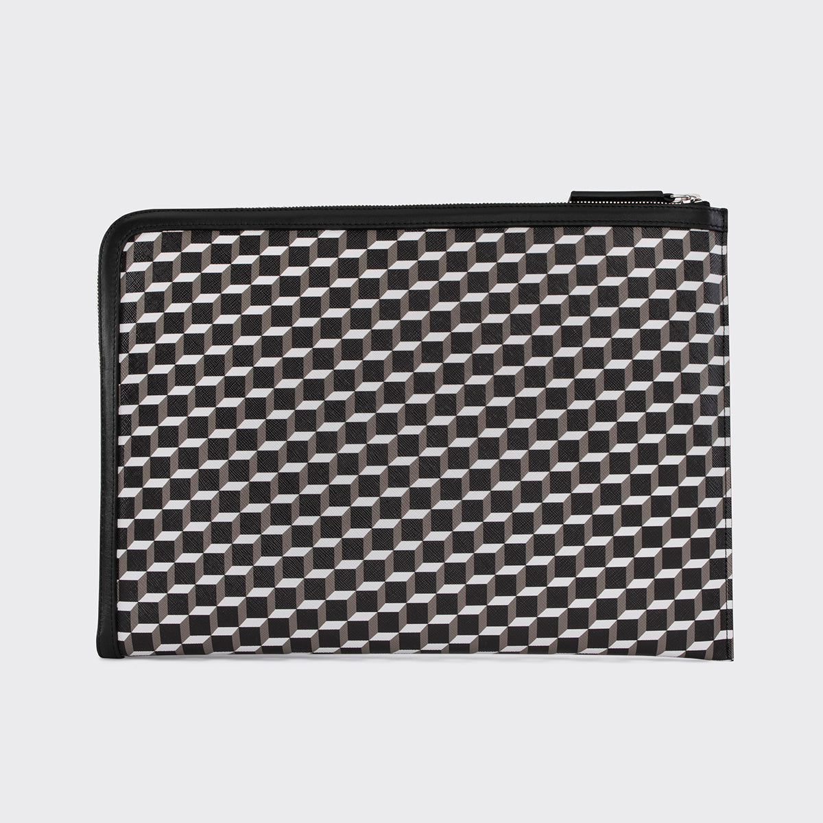 Pierre Hardy Laptop Case pochette pelle nera A4