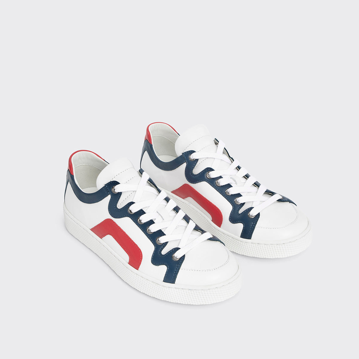 Pierre Hardy Alpha Sneakers Donna Bianche Pelle