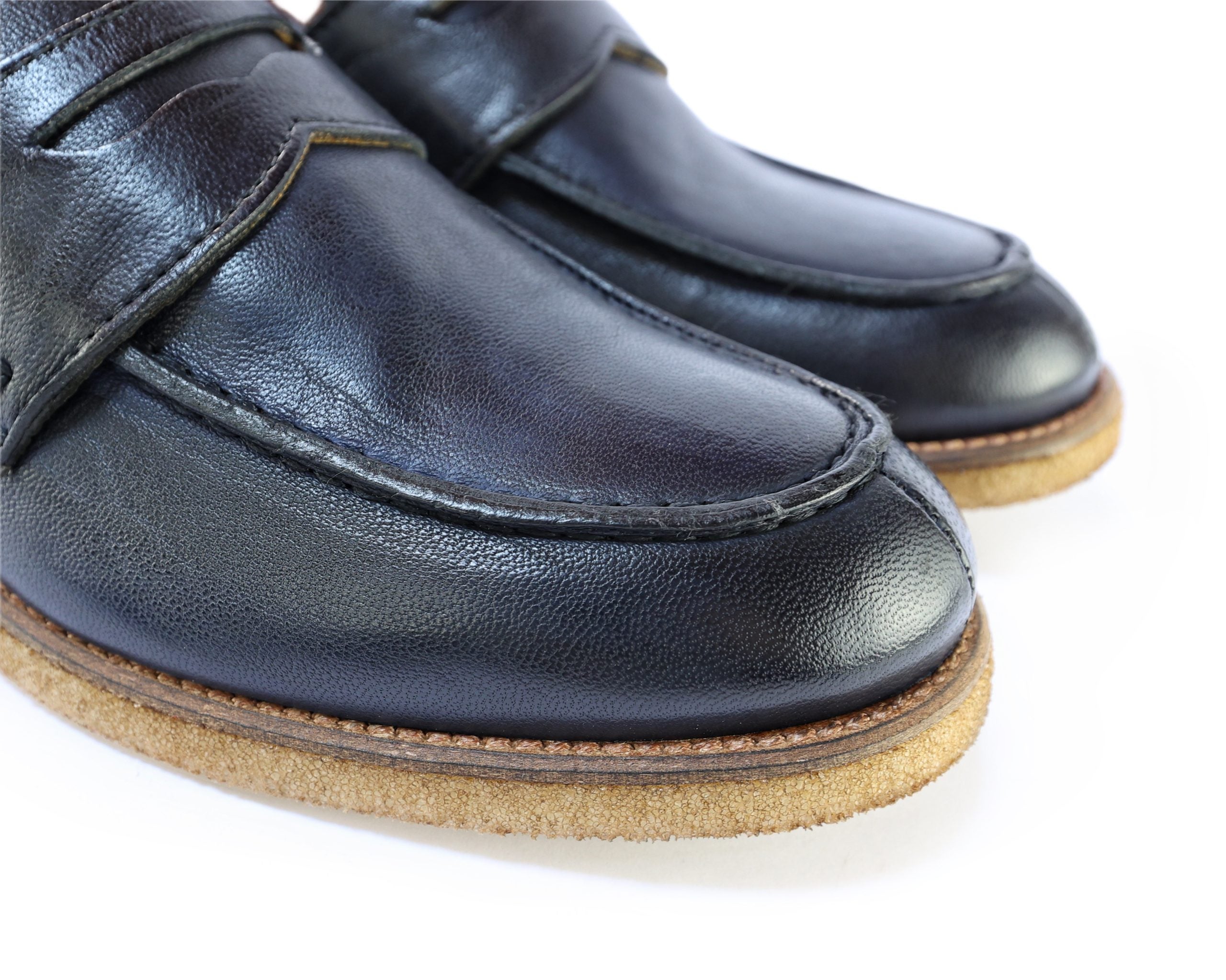 Ton Goût College Mocassino Uomo Pelle Blu