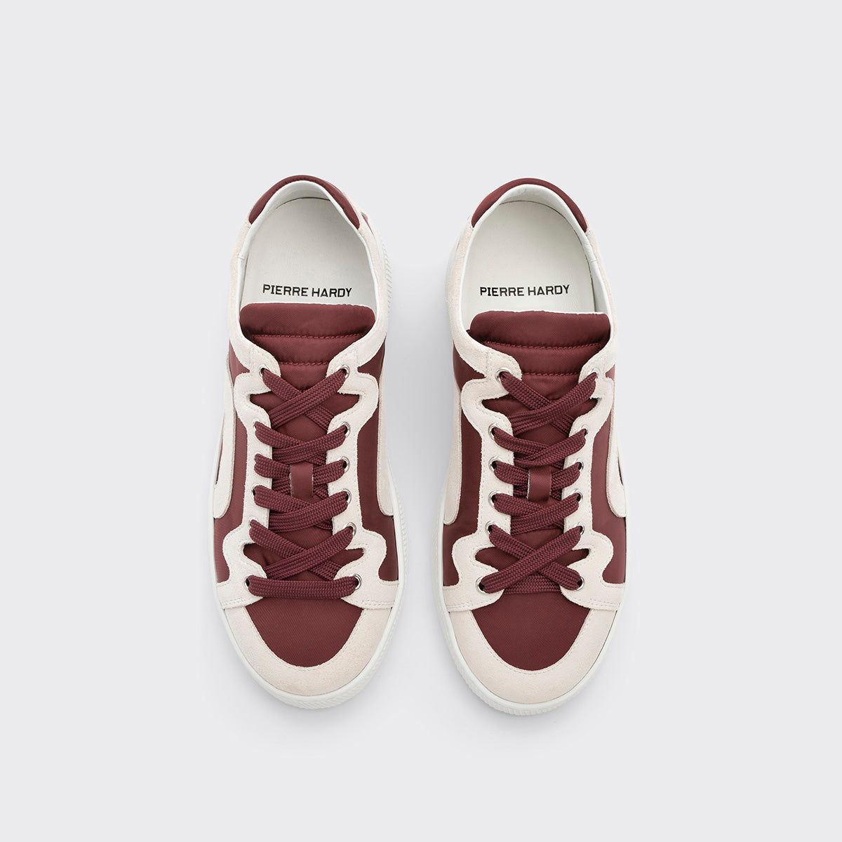 Pierre Hardy Alpha sneakers donna bordeaux pelle