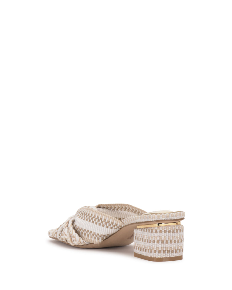Vince Camuto Atemly Sandalo Annodato Tacco a Blocco Tessuto