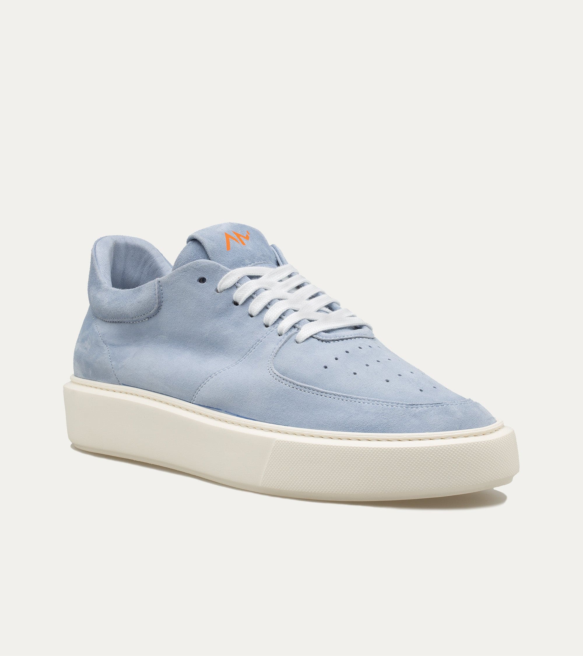 Ace Marks Kody Light Blue Suede Sneaker Uomo Camoscio Azzurro