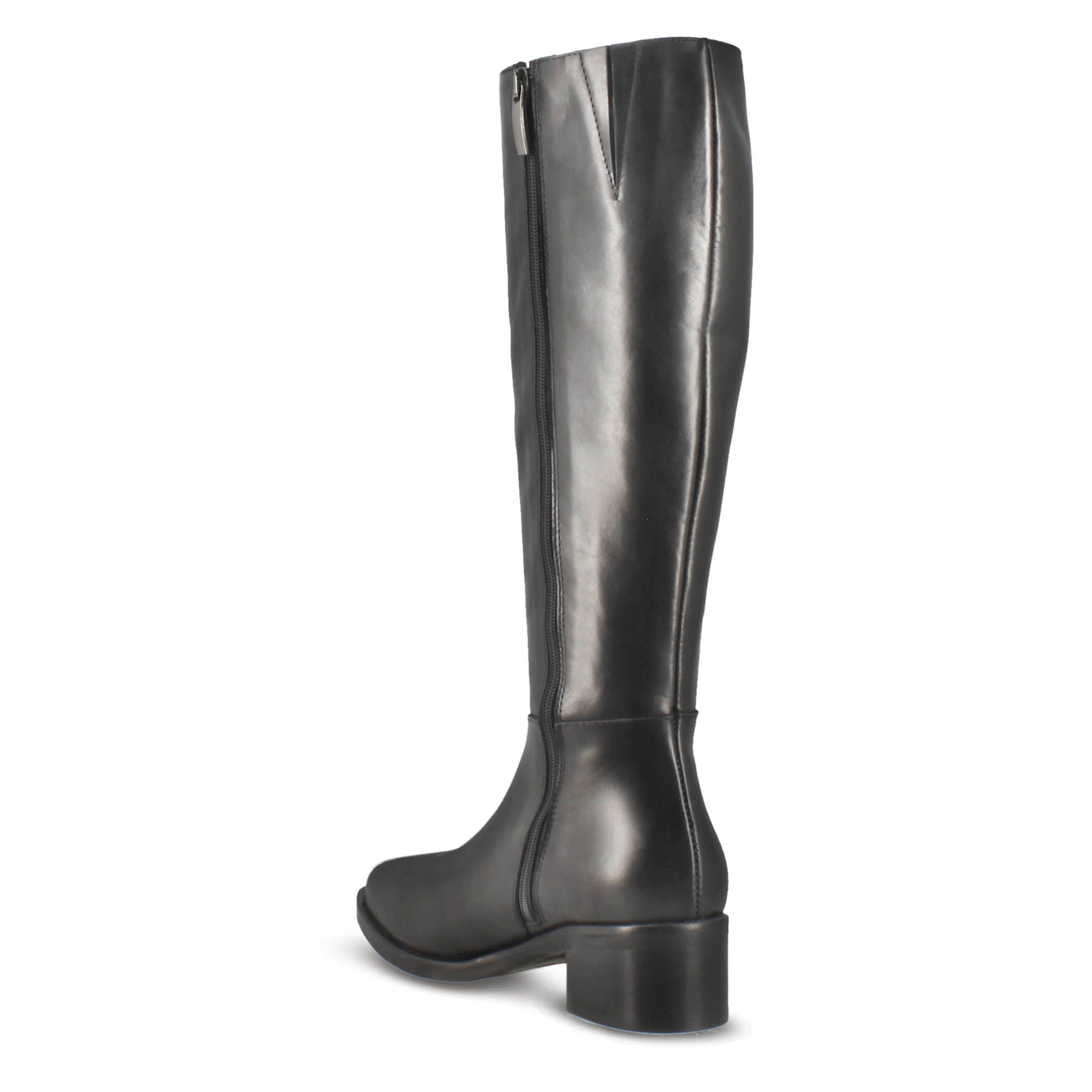Leonardo Shoes Stivali Donna stivale alto nero pelle tacco 5