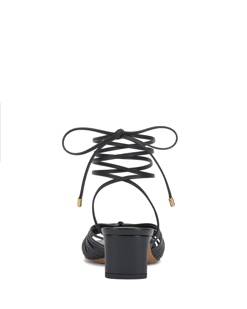 Vince Camuto Lory Kitten Heel Sandali Donna Tacco Basso con Lacci