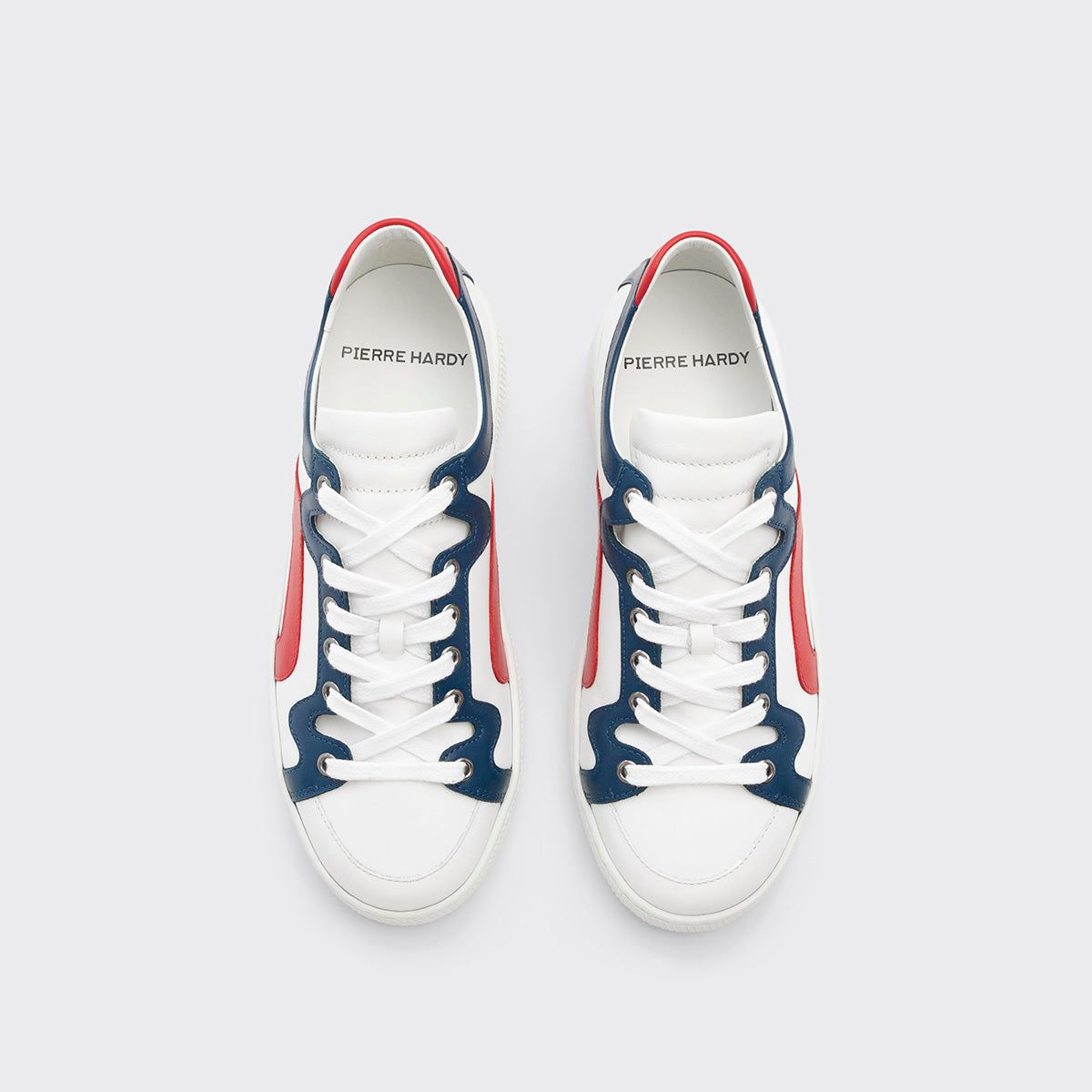 Pierre Hardy Alpha Sneakers Donna Bianche Pelle