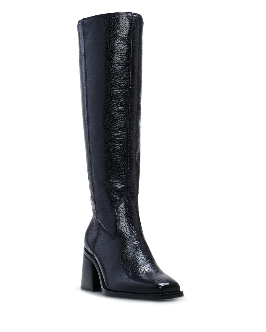 Vince Camuto Sangeti Stivale Donna Alto Tacco Blocco Oro