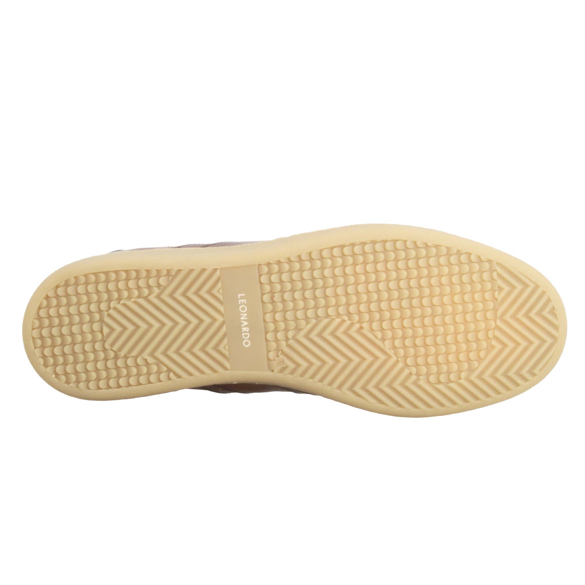 Leonardo Shoes Sneakers Uomo Bizantino Marrone pelle lacci