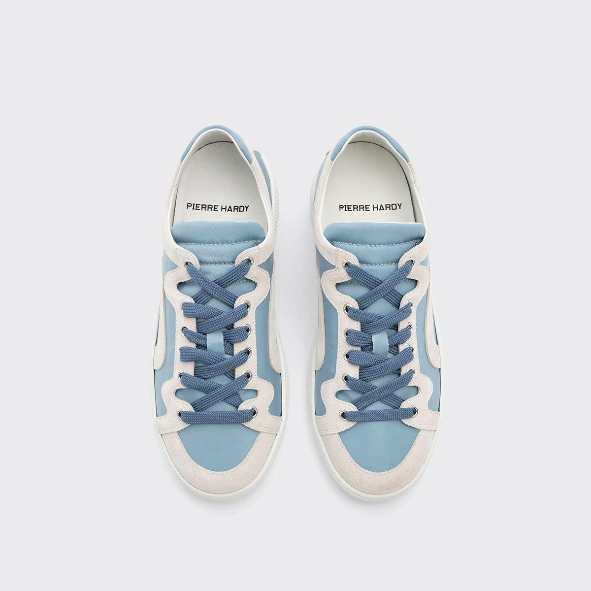 Pierre Hardy Alpha sneakers donna blu pelle 25 mm