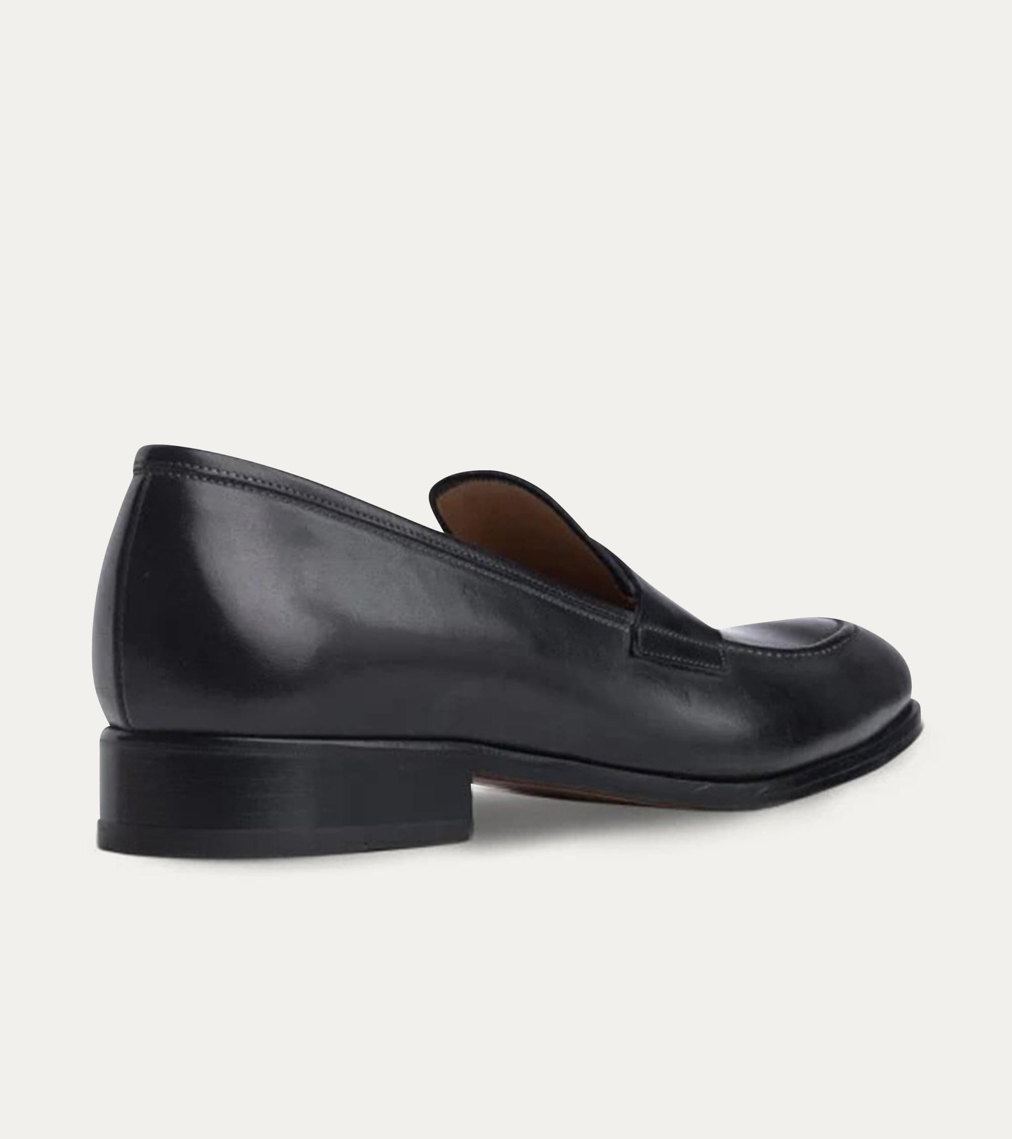 Ace Marks Greg Penny Loafer mocassini uomo neri pelle