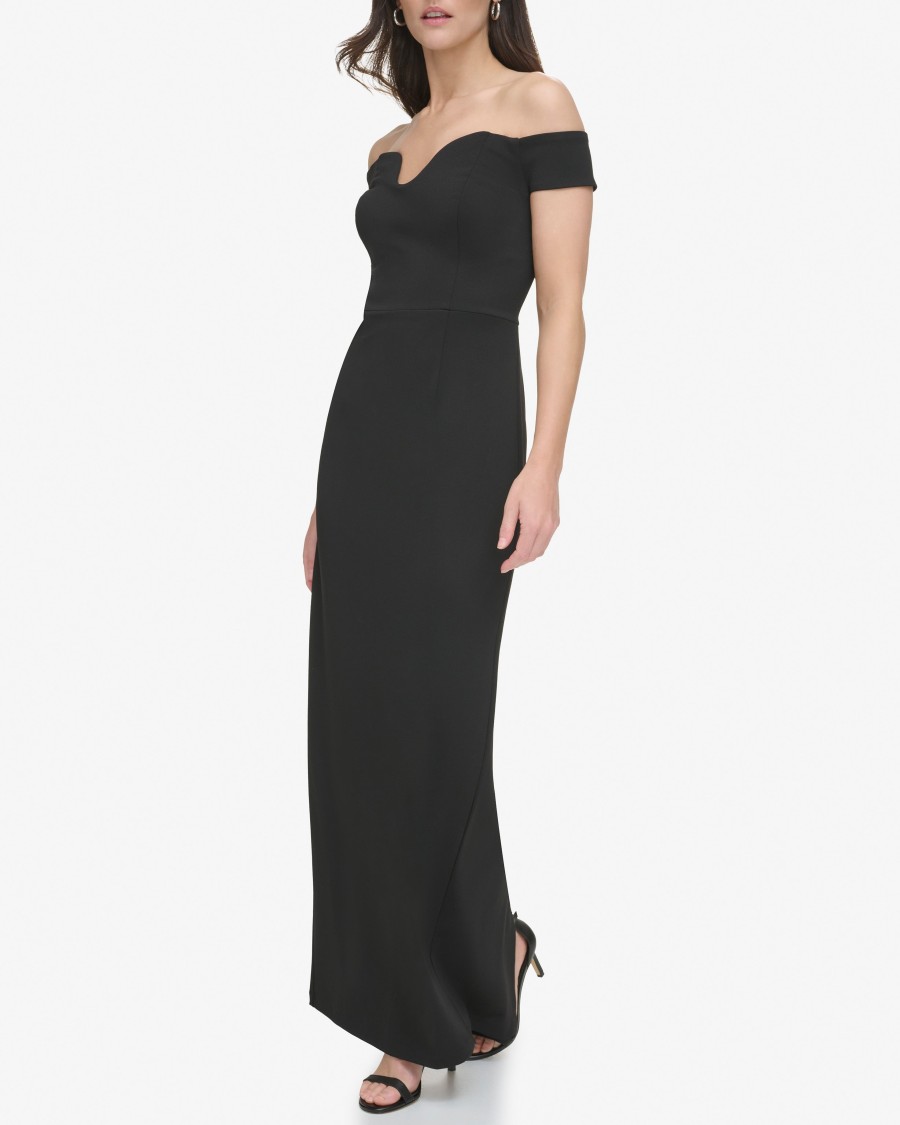 Vince Camuto abito spalle scoperte donna scollatura sagomata