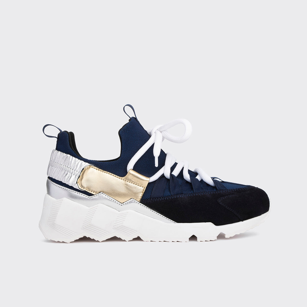 Pierre Hardy Trek Comet sneakers donna blu navy suola sport