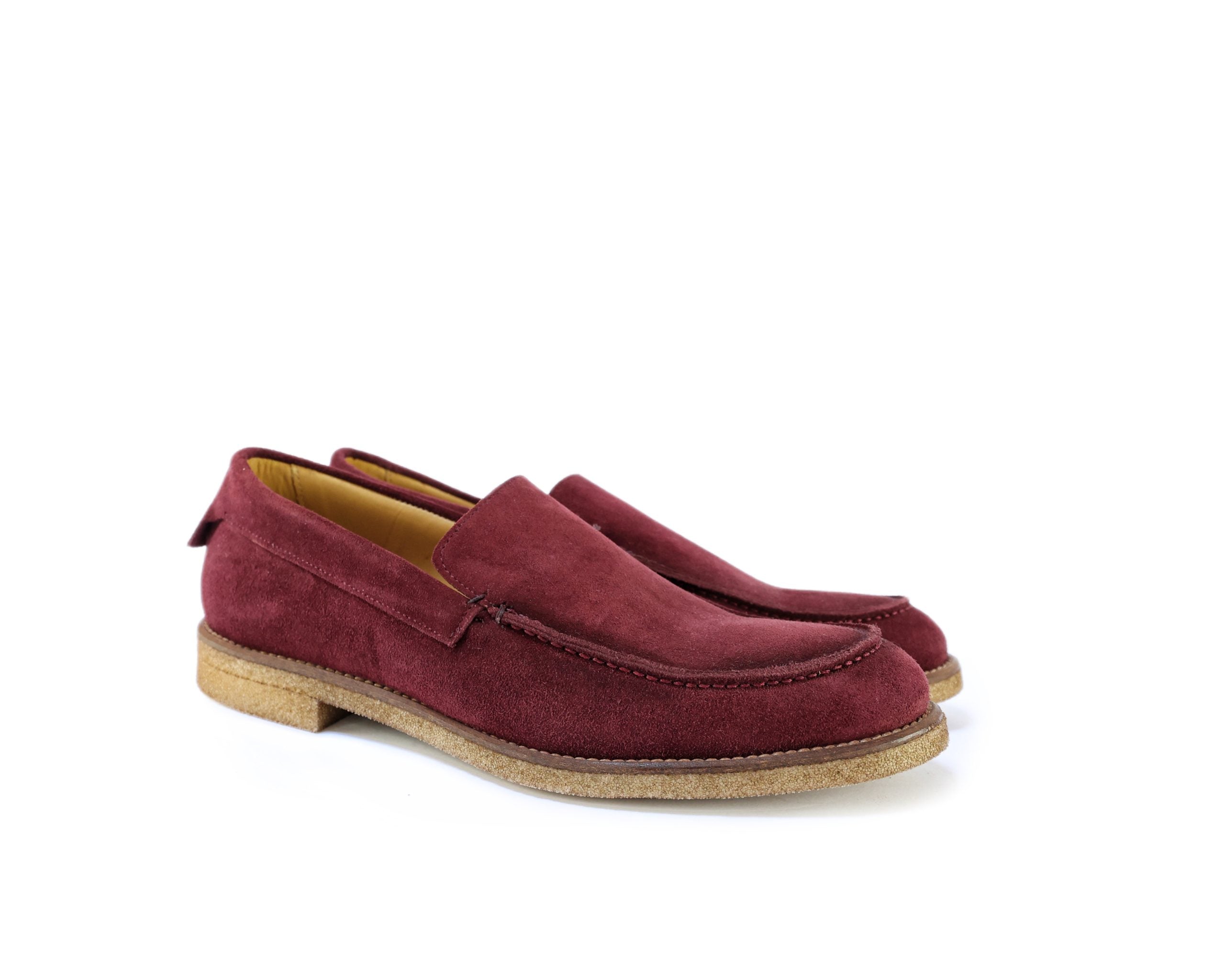 Ton Goût College mocassini uomo camoscio edge leggeri
