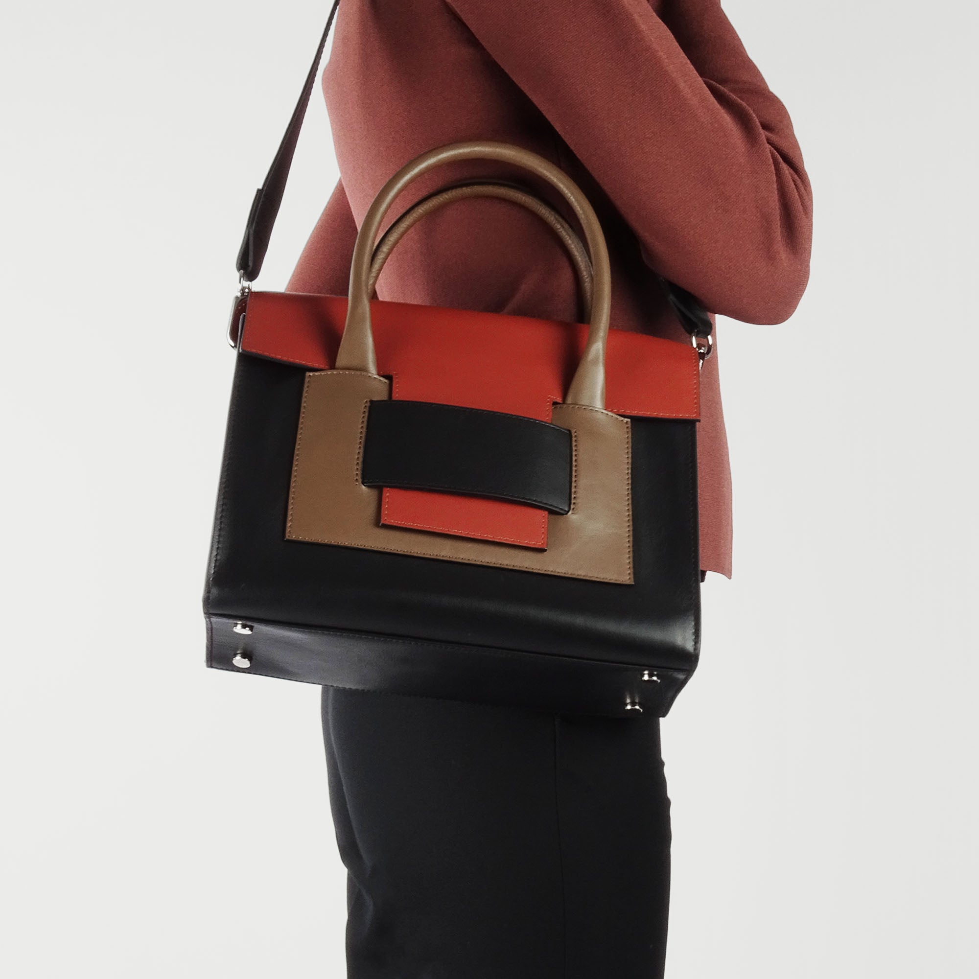 Pierre Hardy 217 AEV04 borsa tote donna nero pelle