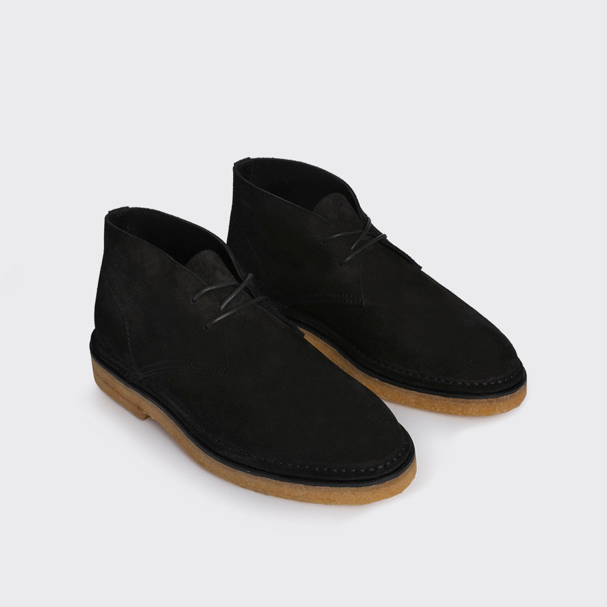 Pierre Hardy Antoine desert boot camoscio nero 30mm