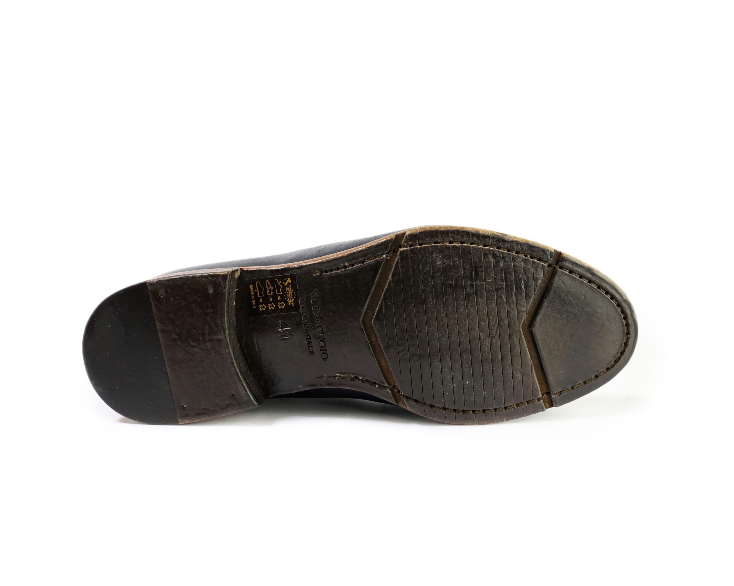 Ton Goût Elegant Derby derby uomo blu in vitello