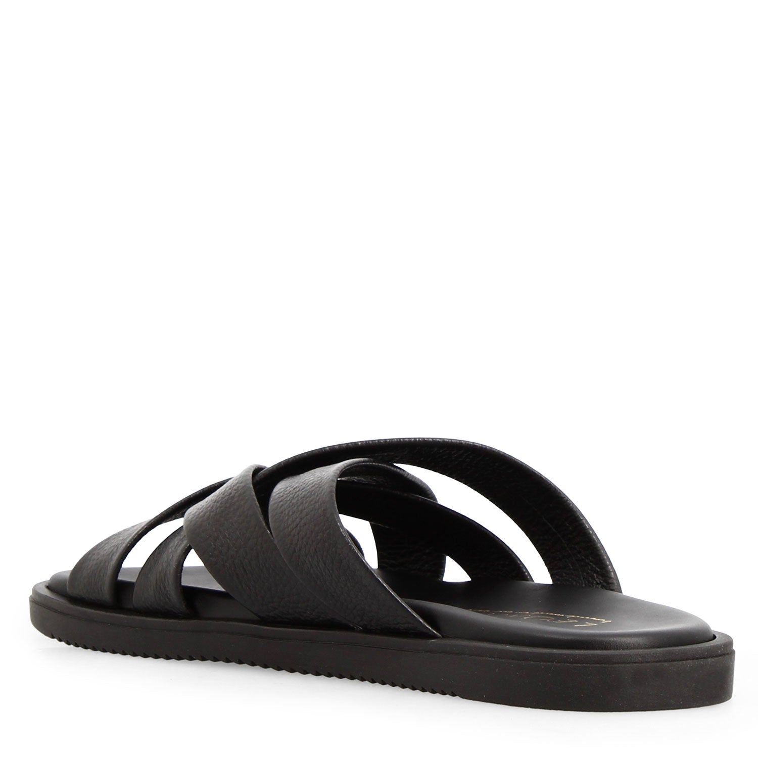 Leonardo Shoes Perseo sandali uomo pelle nero