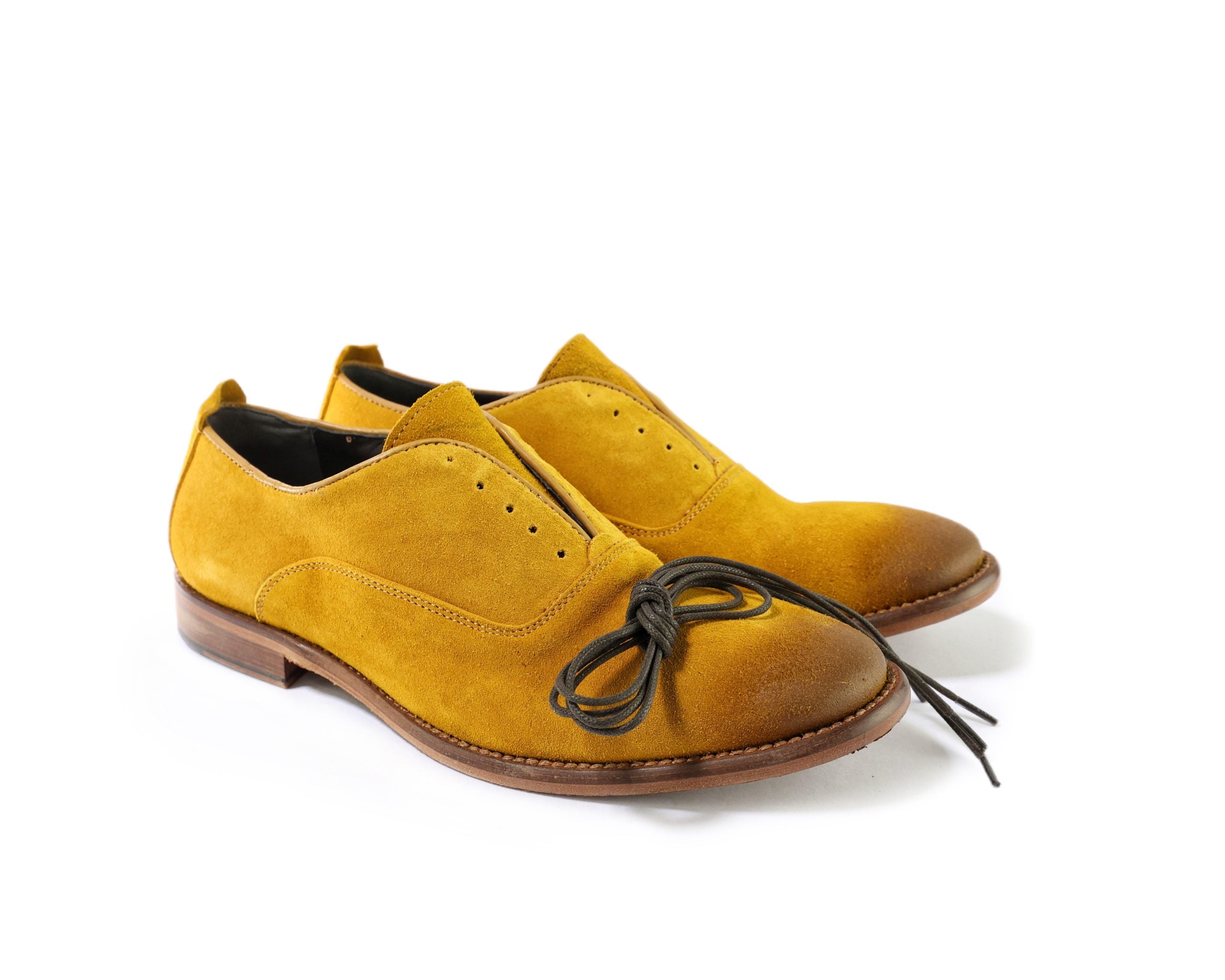 Ton Goût Alex slip on uomo camoscio sun tacco 2 cm