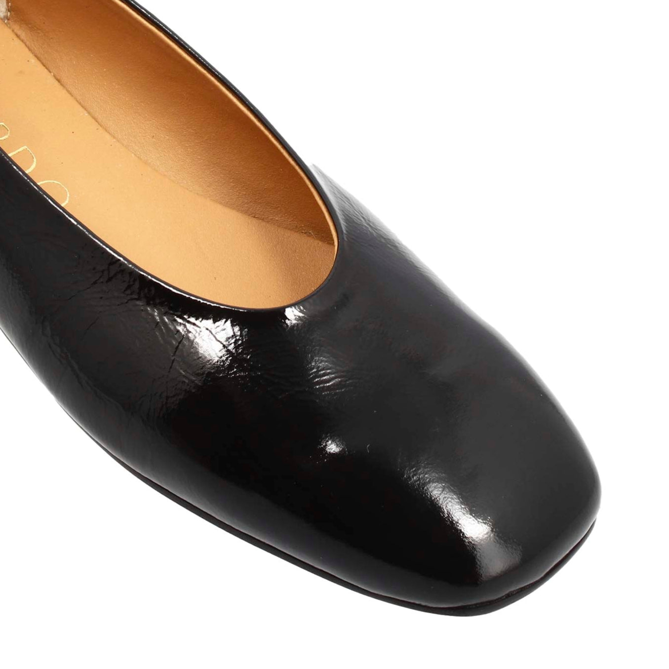 Leonardo Shoes Venere ballerine donna nere pelle lucida