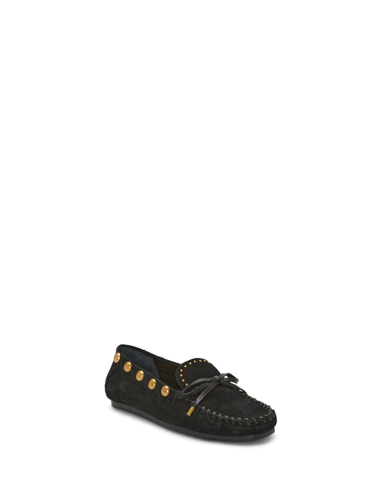 Vince Camuto Sennett mocassini camoscio con borchie oro