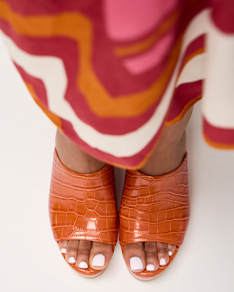 Vince Camuto Etta Sandalo donna zeppa alta pelle